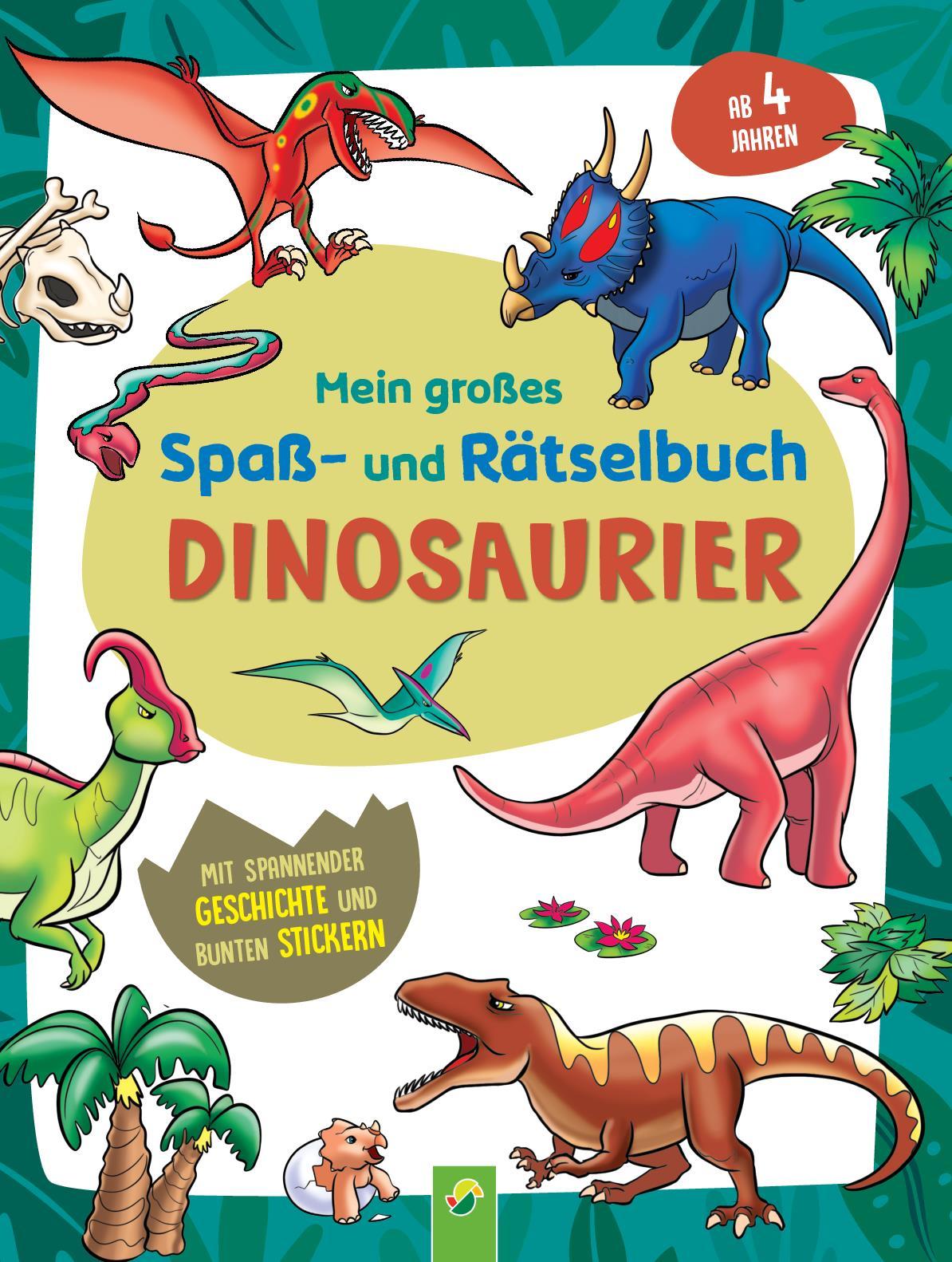 Vorderes Coverbild Mein großes Spaß- und Rätselbuch Dinosaurier