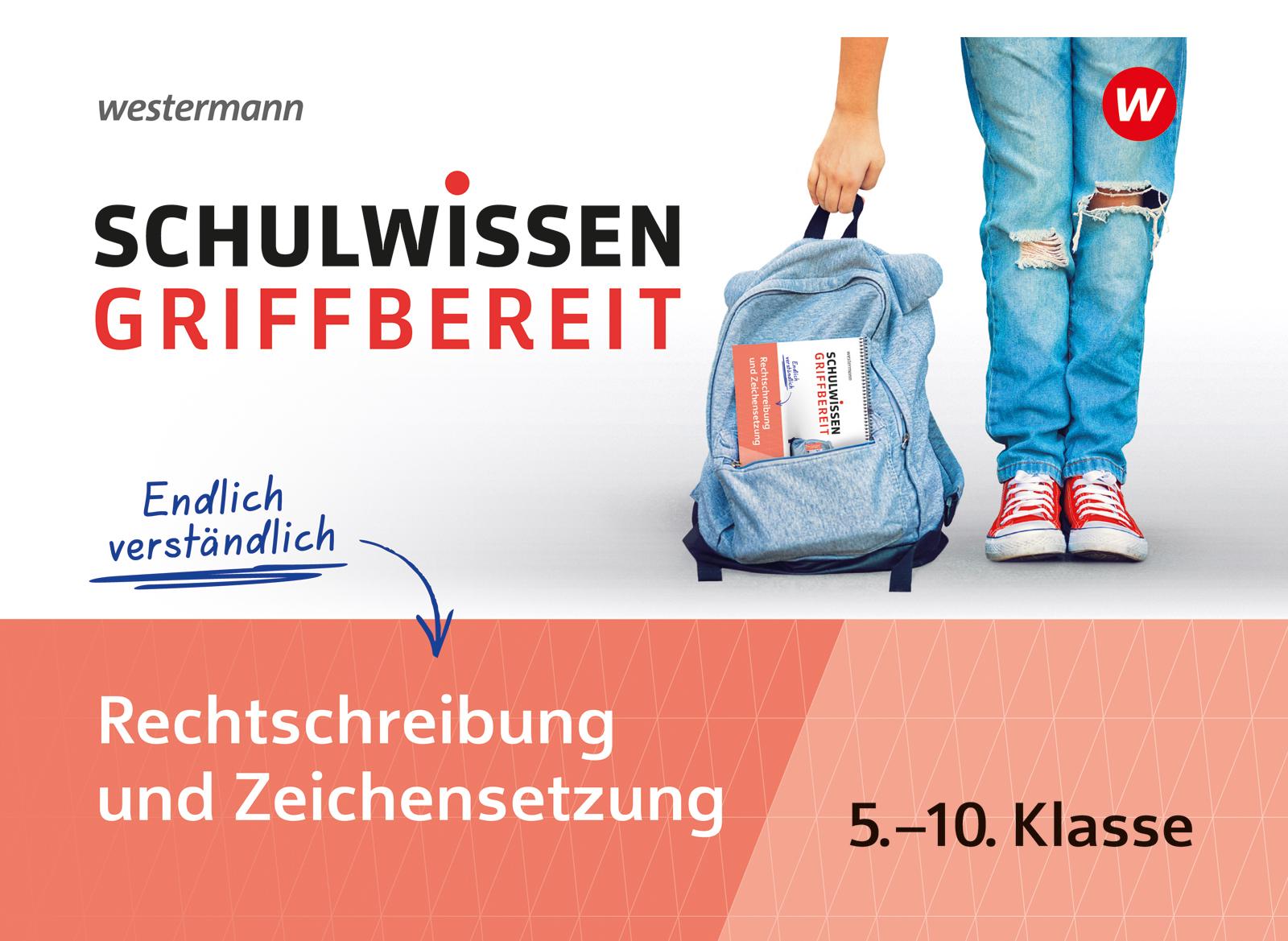 Vorderes Coverbild Schulwissen griffbereit. Rechtschreibung und Zeichensetzung