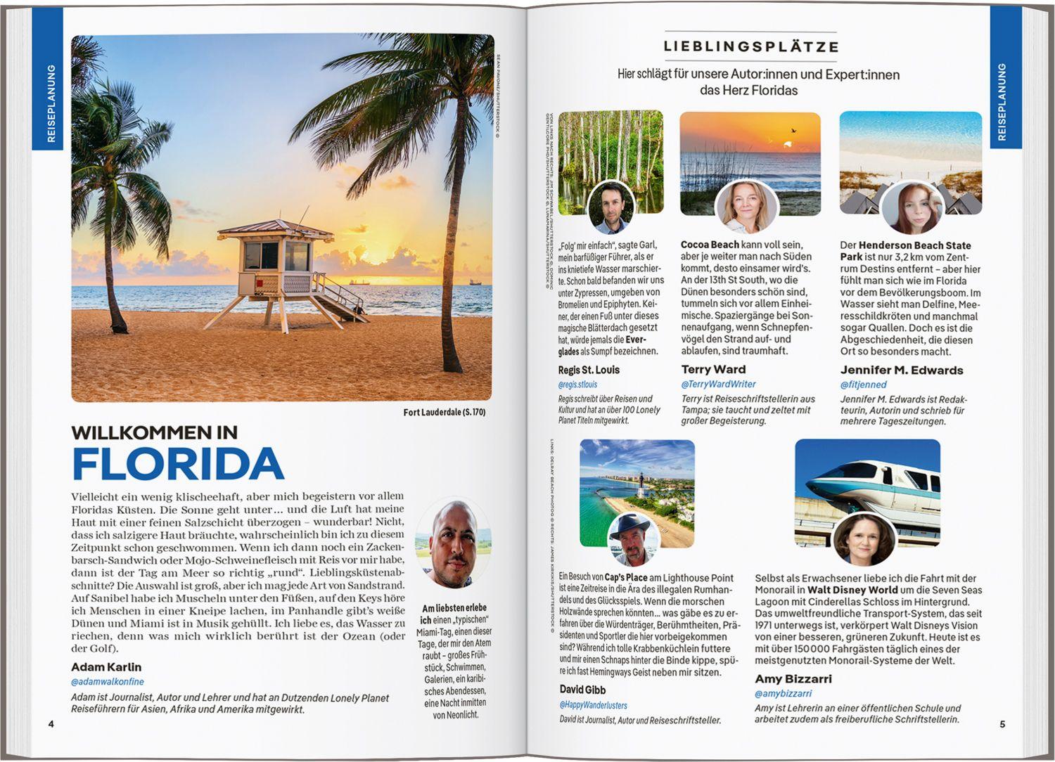 Beispielinhalt (Bild) LONELY PLANET Reiseführer Florida