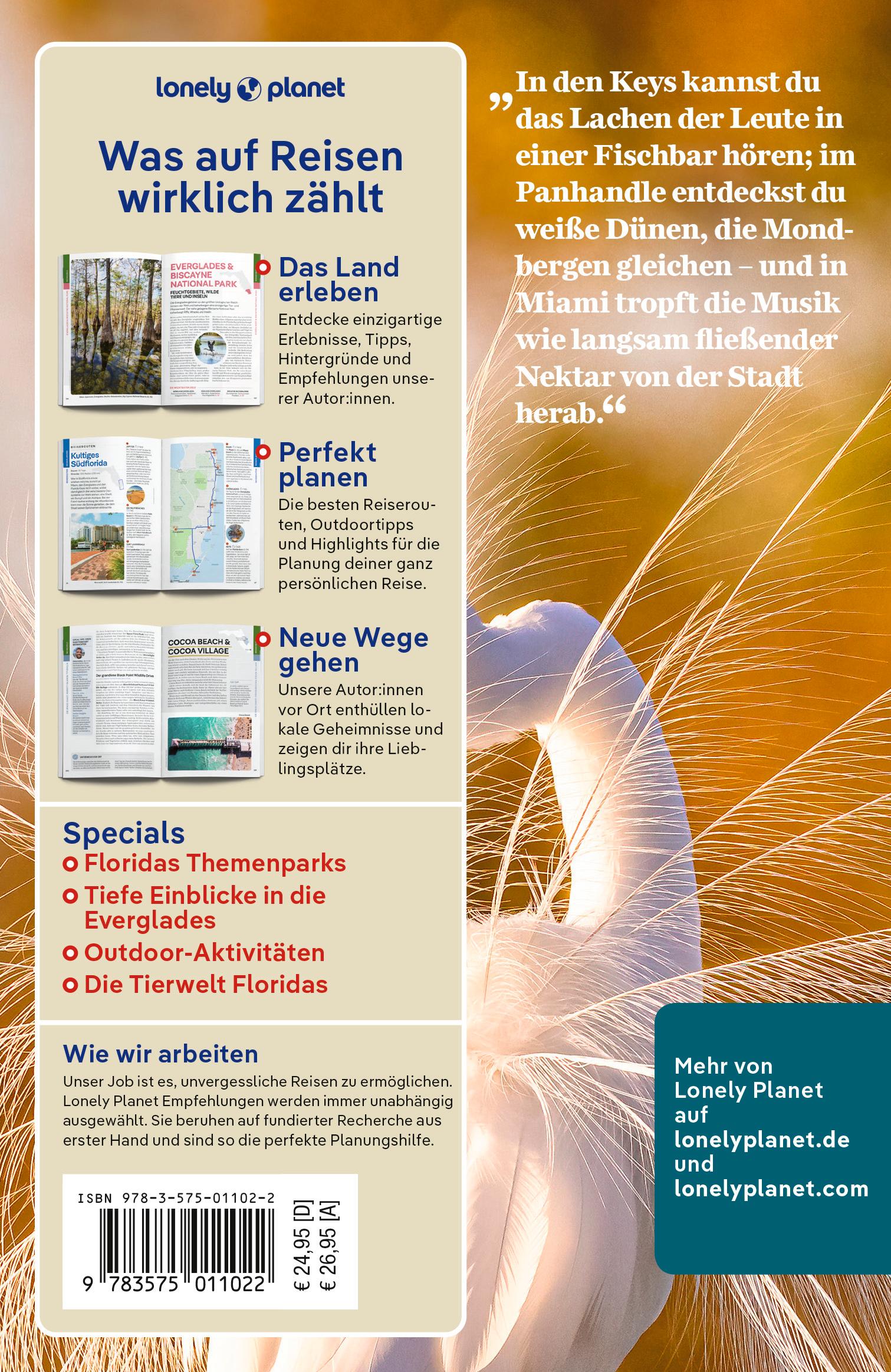 Rückseitencover LONELY PLANET Reiseführer Florida
