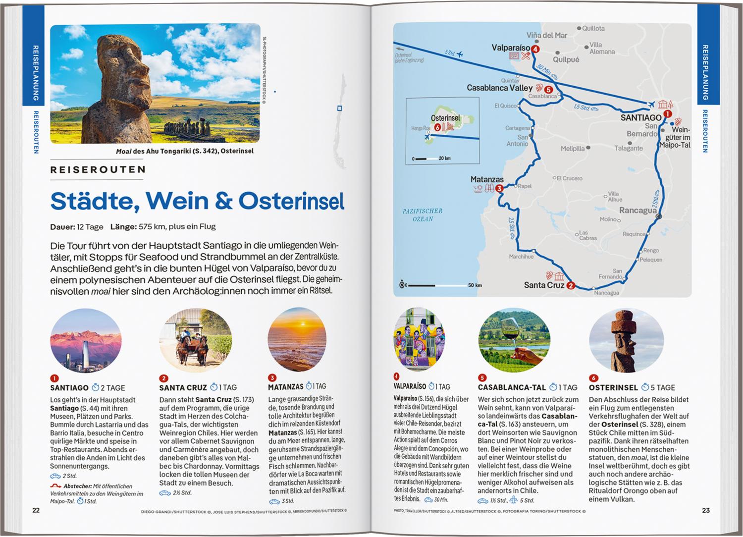Beispielinhalt (Bild) LONELY PLANET Reiseführer Chile & Osterinsel