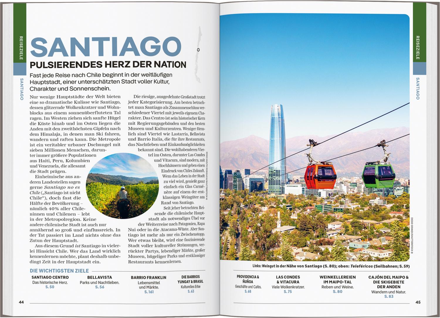 Beispielinhalt (Bild) LONELY PLANET Reiseführer Chile & Osterinsel