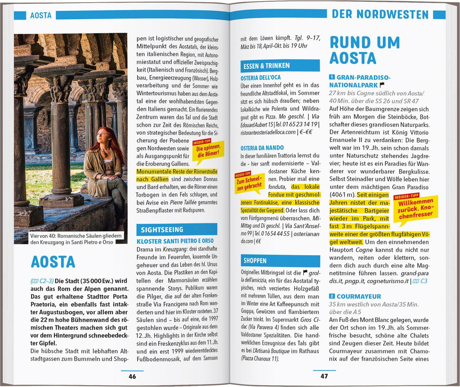 Beispielinhalt (Bild) MARCO POLO Reiseführer Italien