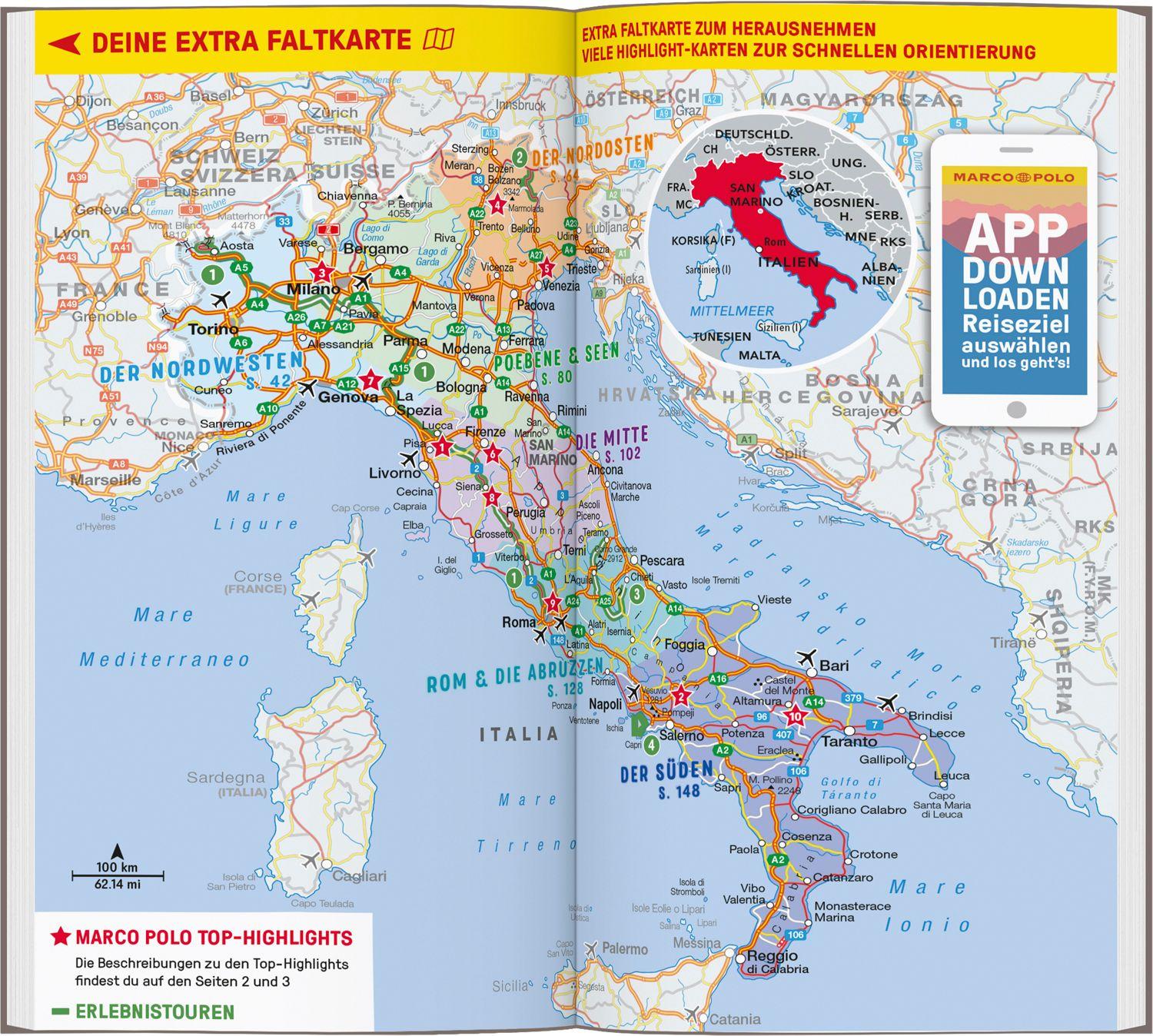 Beispielinhalt (Bild) MARCO POLO Reiseführer Italien