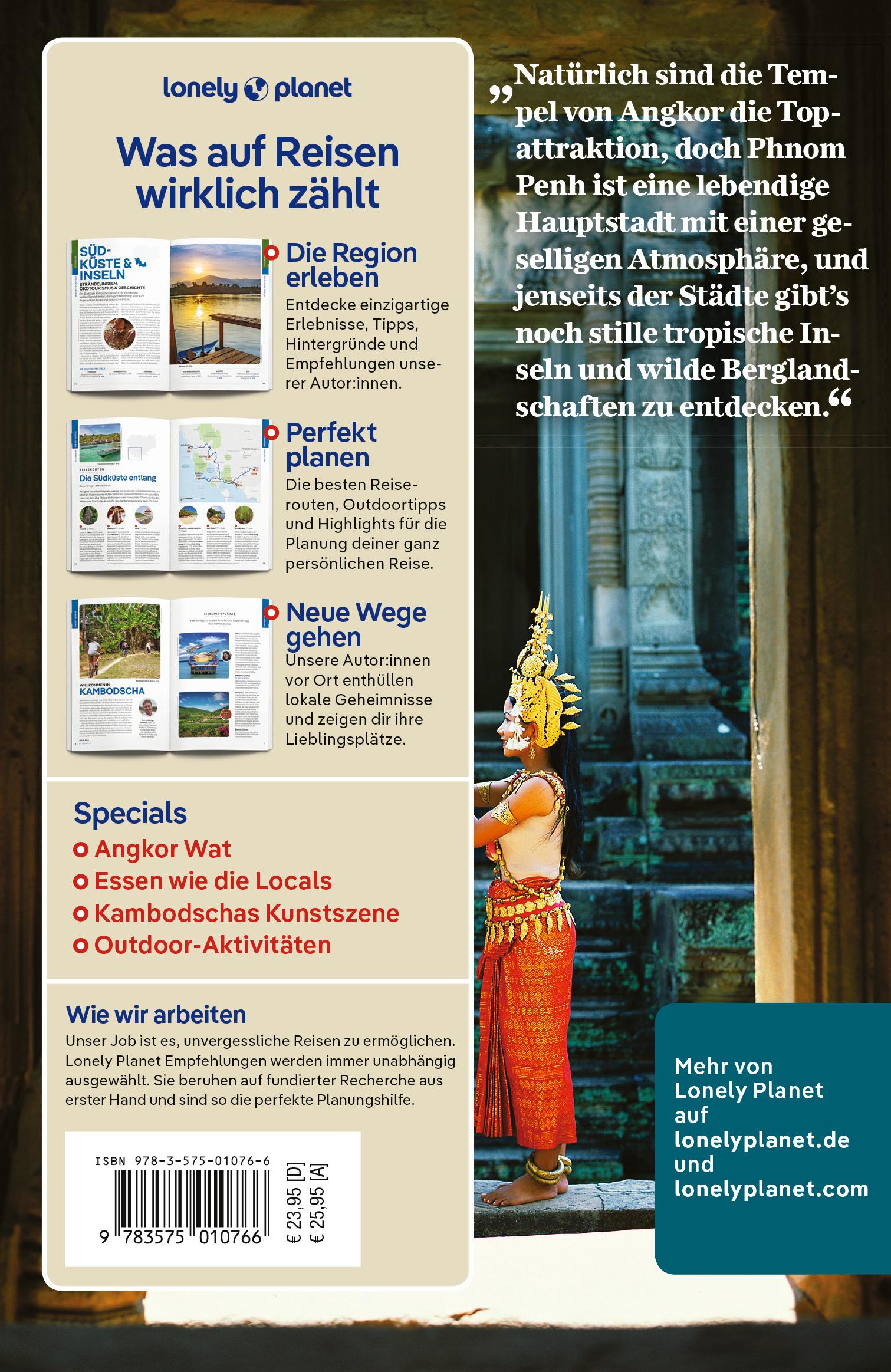 Rückseitencover LONELY PLANET Reiseführer Kambodscha