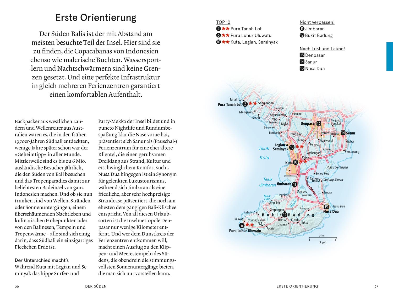 Beispielinhalt (Bild) Baedeker SMART Reiseführer Bali