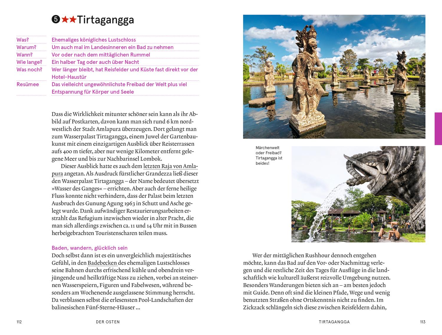 Beispielinhalt (Bild) Baedeker SMART Reiseführer Bali