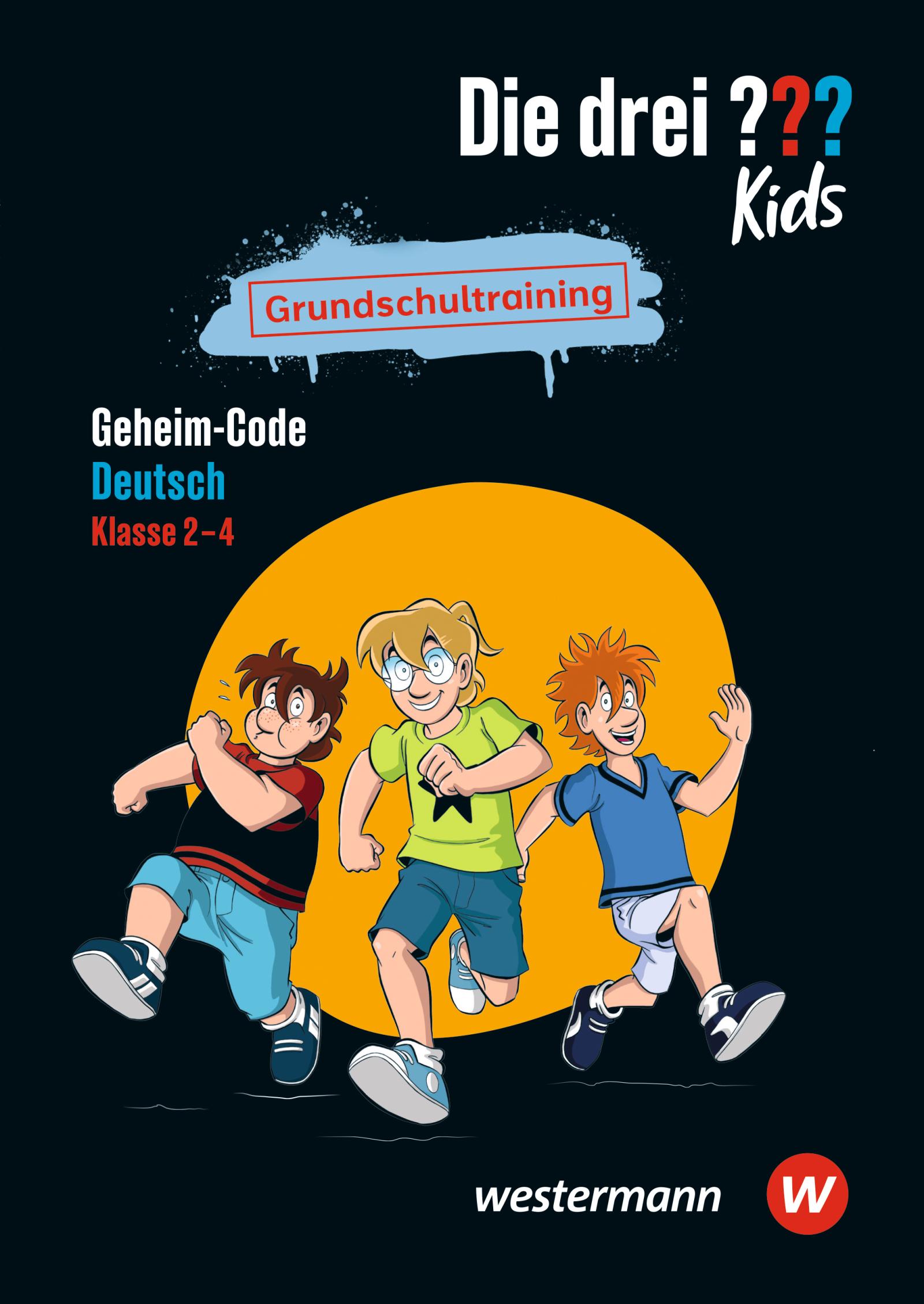 Vorderes Coverbild Die drei ??? Kids - Grundschultraining. Geheim-Code Deutsch 2-4