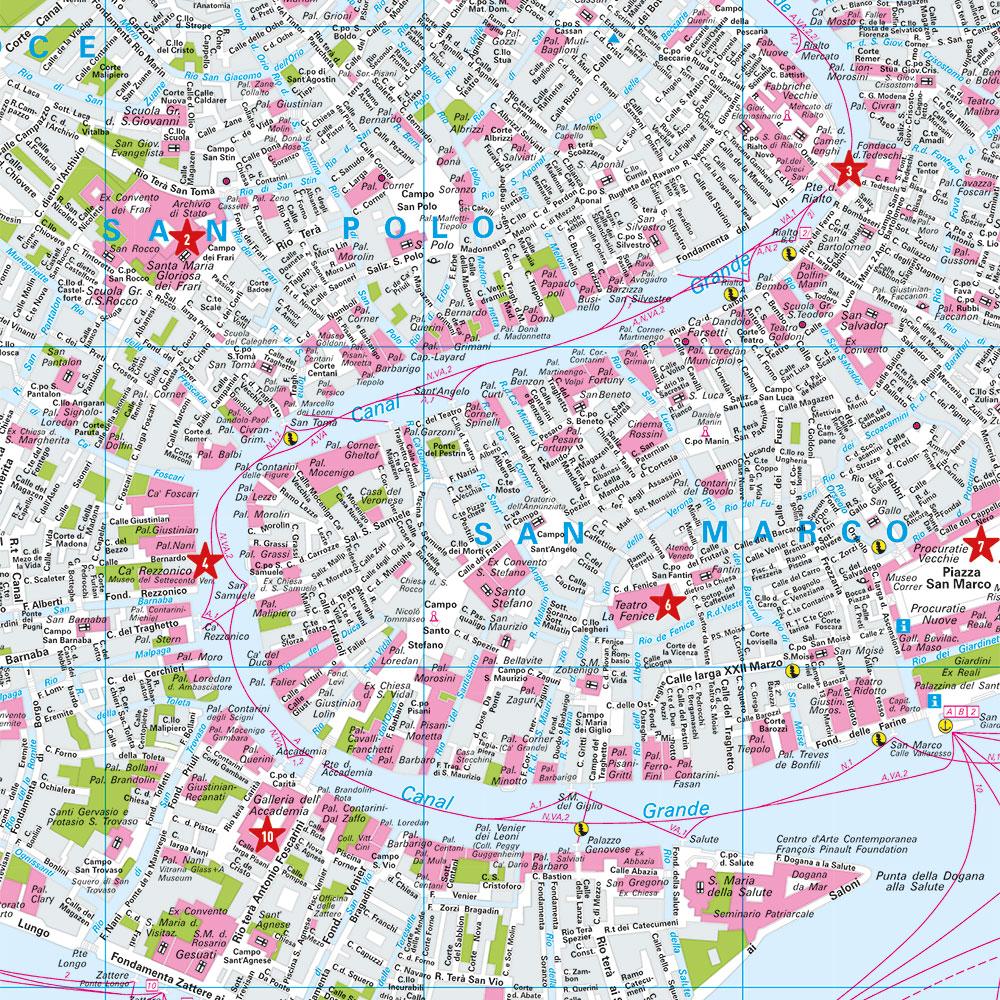 Beispielinhalt (Bild) MARCO POLO Cityplan Venedig 1:5.500