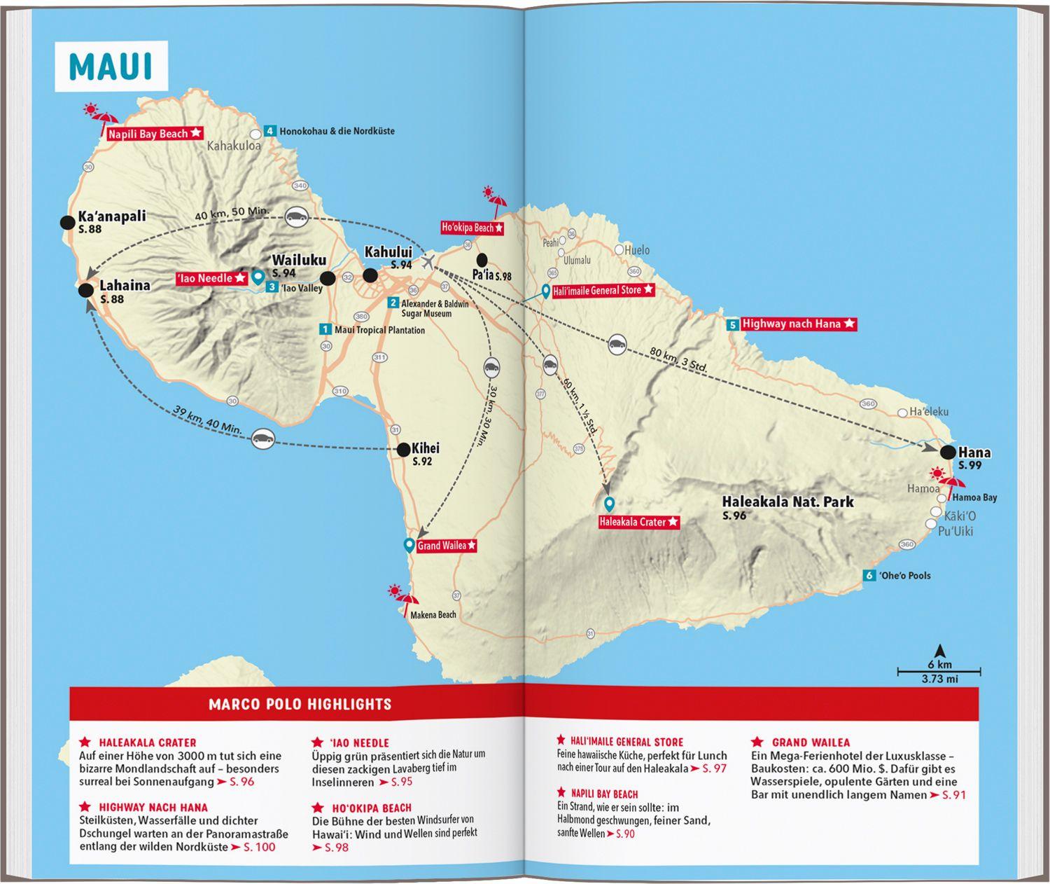 Beispielinhalt (Bild) MARCO POLO Reiseführer Hawaii