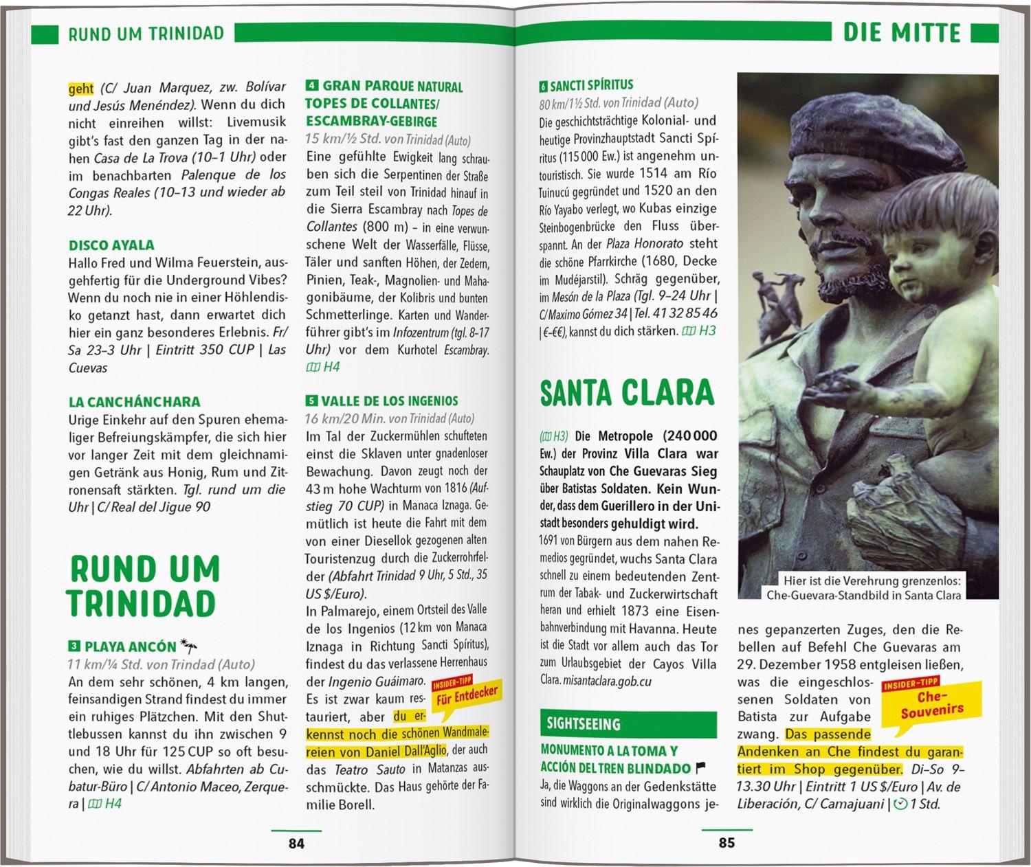 Beispielinhalt (Bild) MARCO POLO Reiseführer Kuba