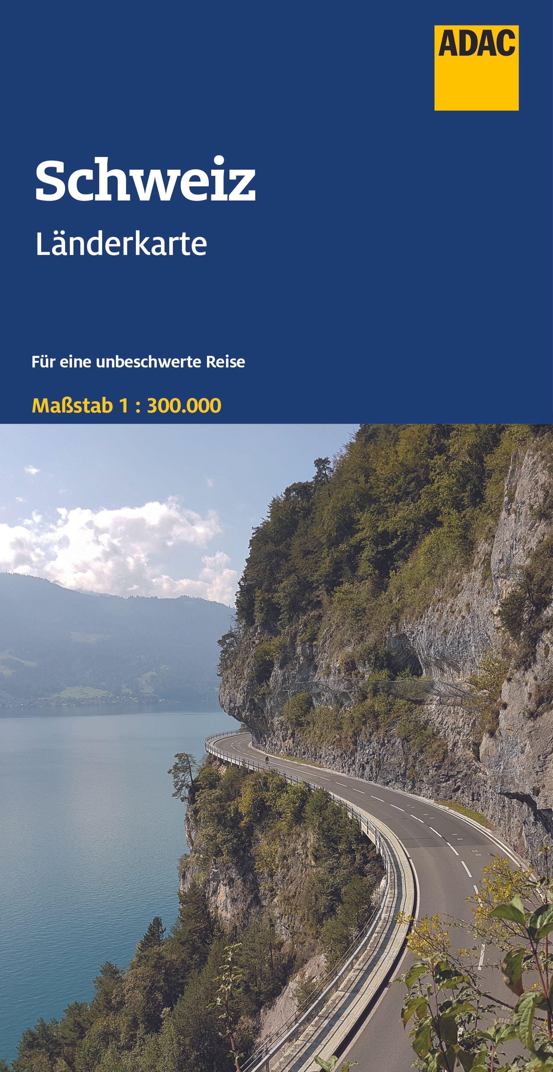 Vorderes Coverbild ADAC Länderkarte Schweiz 1:300.000