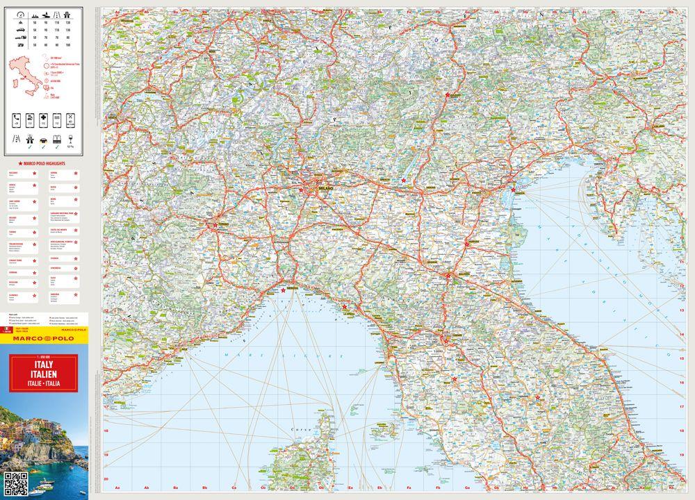 Beispielinhalt (Bild) MARCO POLO Reisekarte Italien 1:850.000