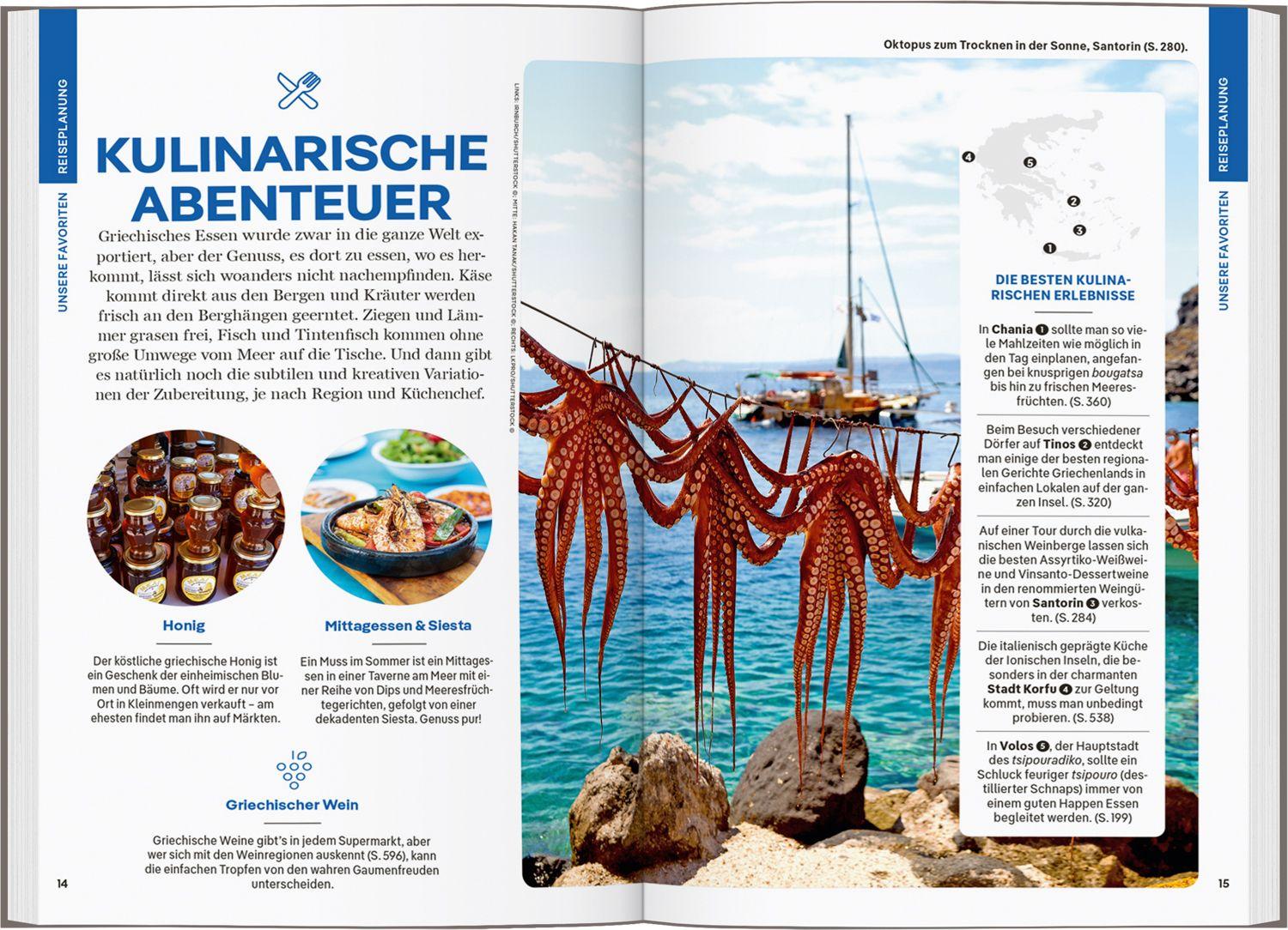 Beispielinhalt (Bild) LONELY PLANET Reiseführer Griechenland