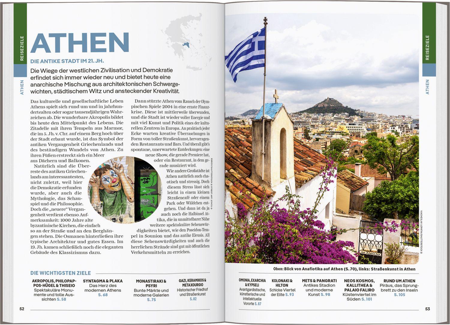 Beispielinhalt (Bild) LONELY PLANET Reiseführer Griechenland