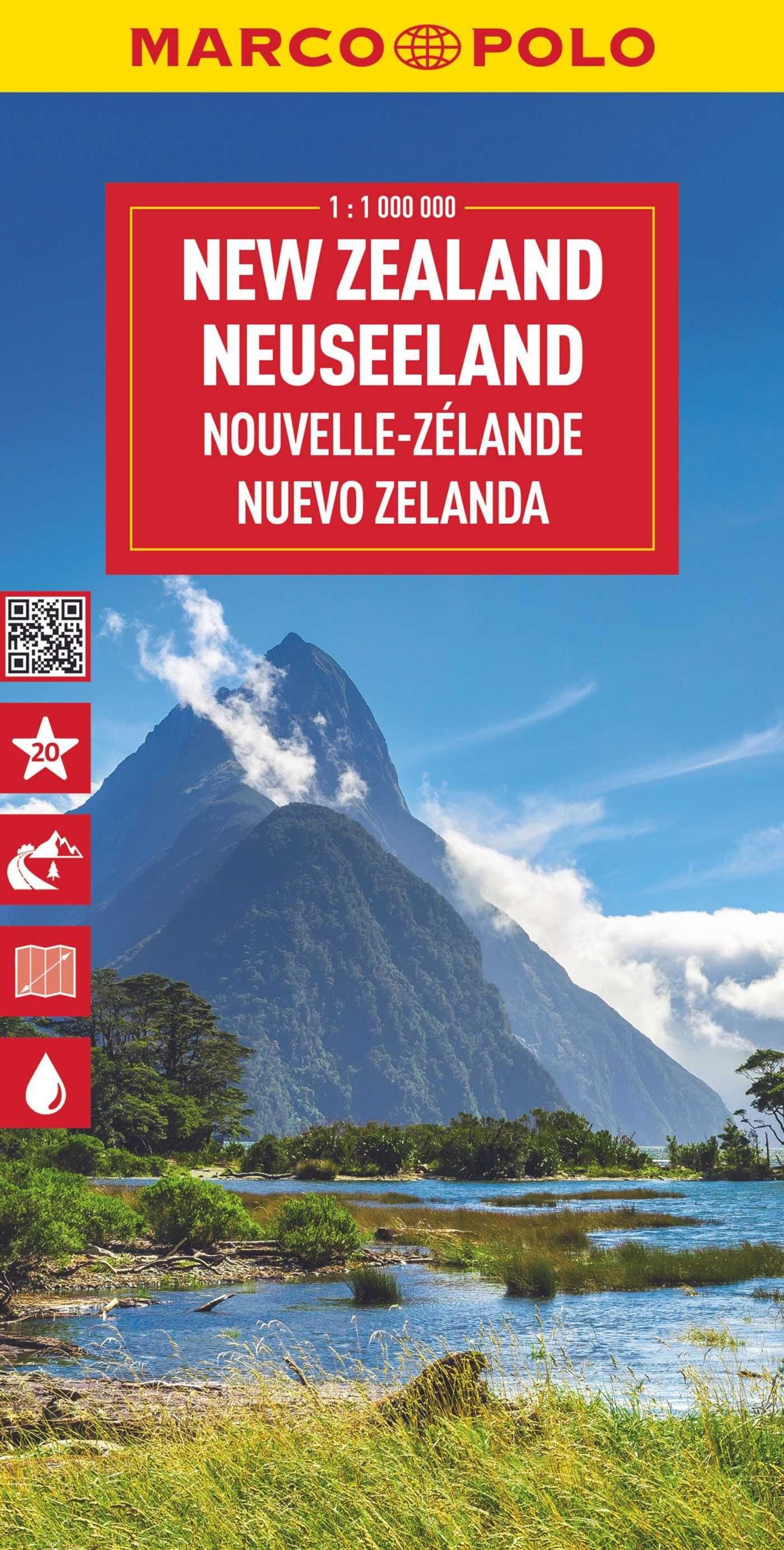 Vorderes Coverbild MARCO POLO Reisekarte Neuseeland 1:1 Mio.