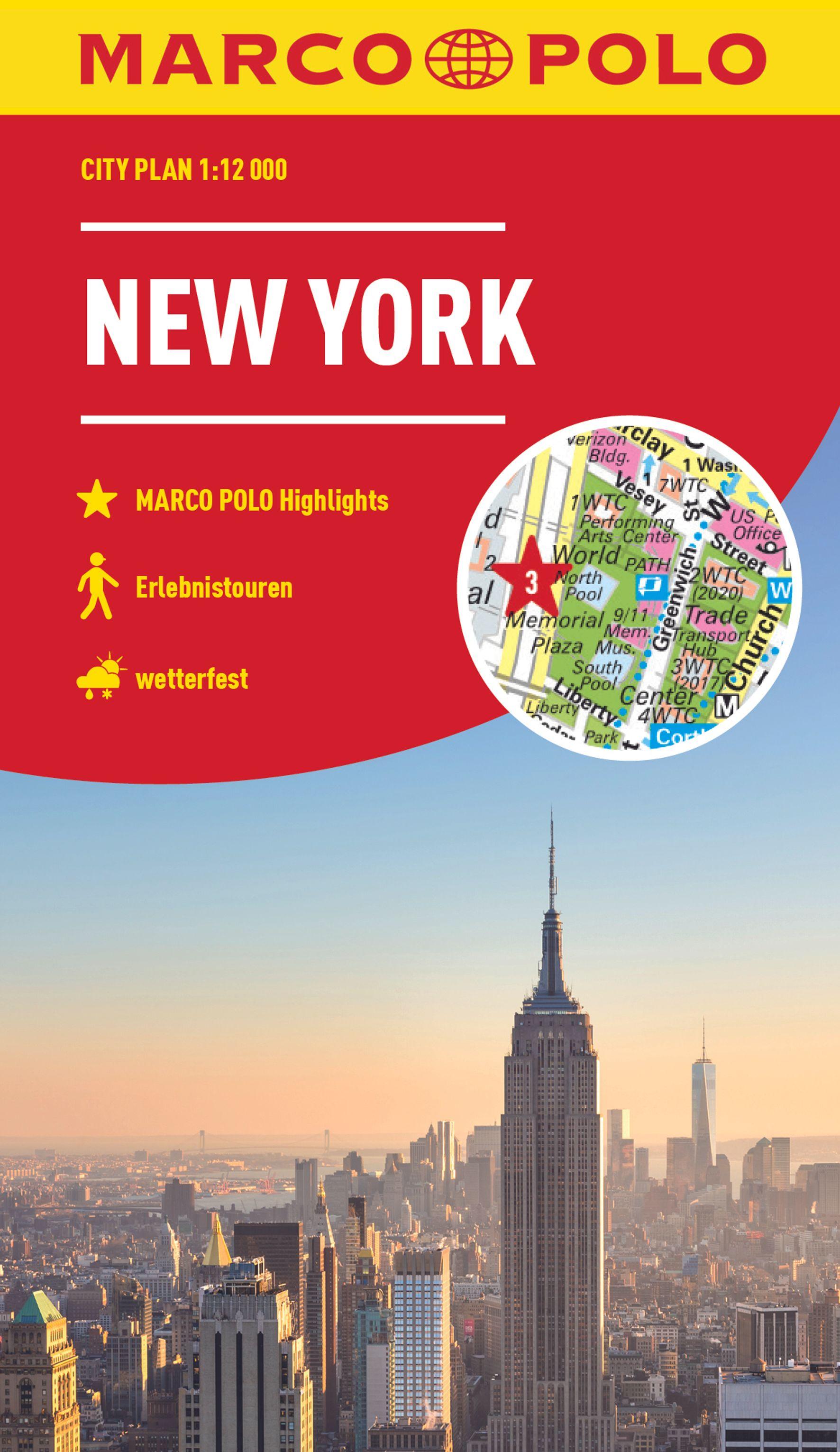 Vorderes Coverbild MARCO POLO Cityplan New York 1:12.000