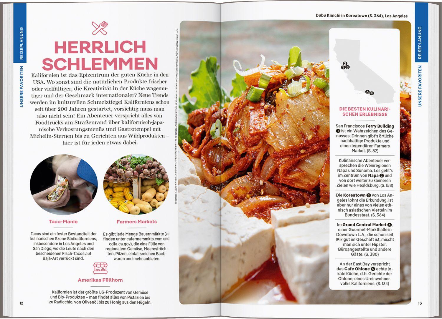 Beispielinhalt (Bild) LONELY PLANET Reiseführer Kalifornien