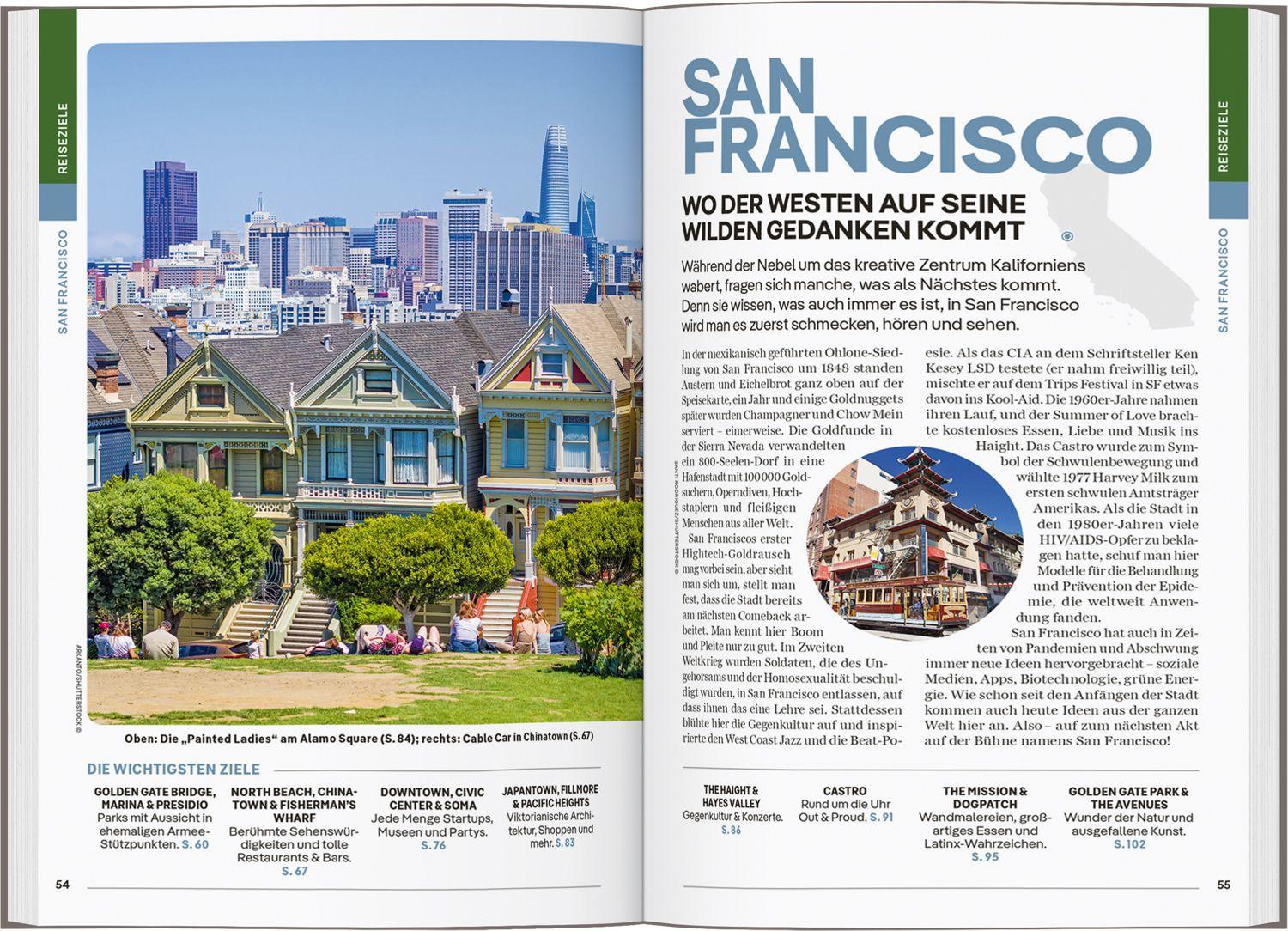 Beispielinhalt (Bild) LONELY PLANET Reiseführer Kalifornien