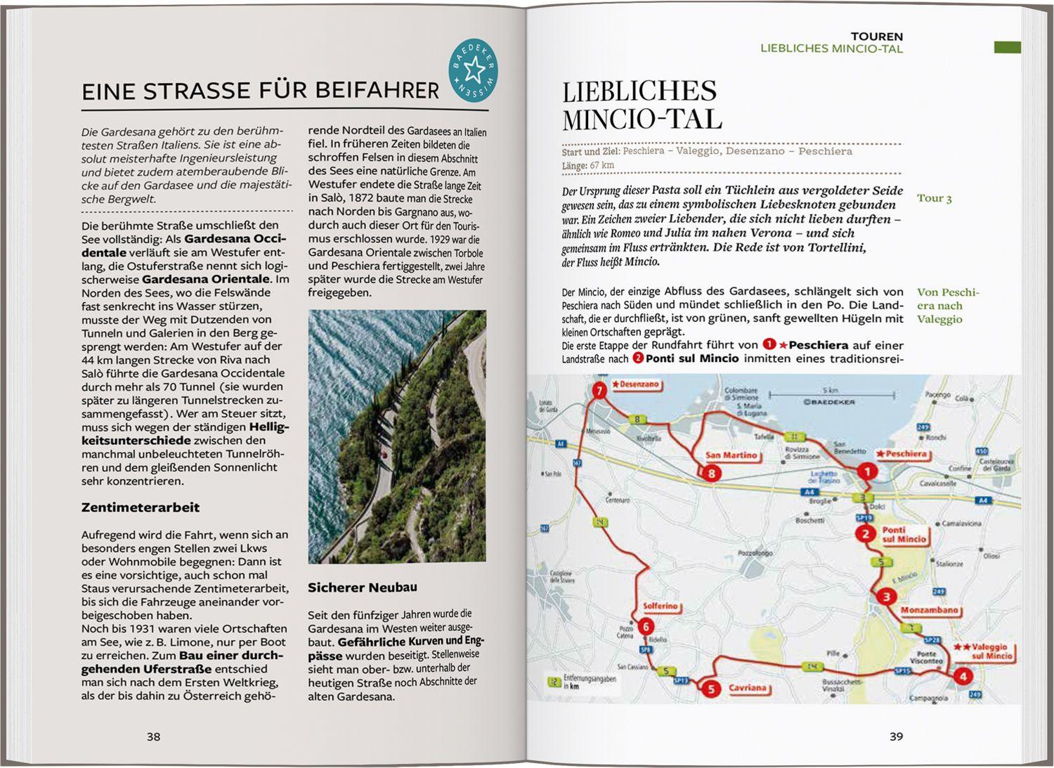 Beispielinhalt (Bild) Baedeker Reiseführer Gardasee, Verona