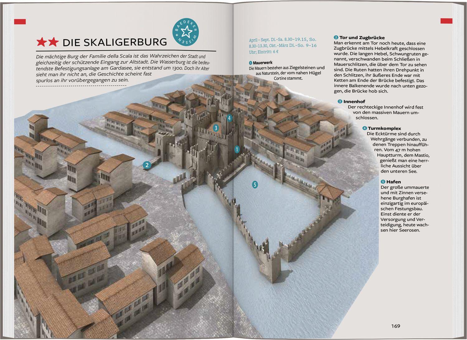 Beispielinhalt (Bild) Baedeker Reiseführer Gardasee, Verona