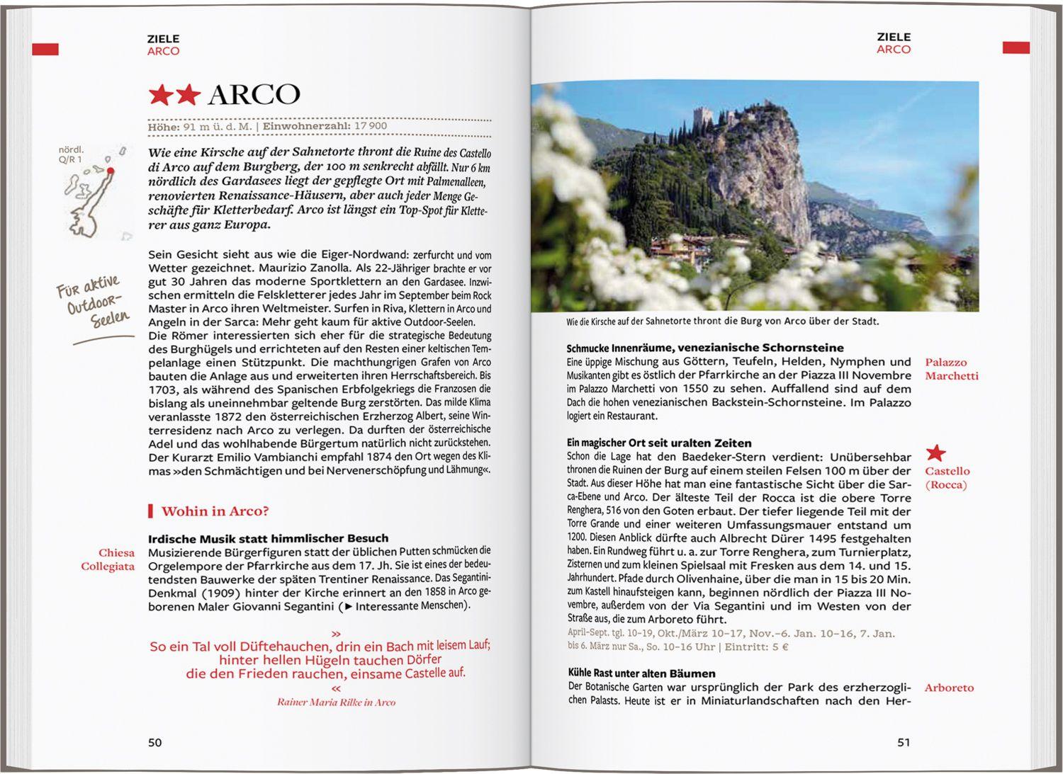 Beispielinhalt (Bild) Baedeker Reiseführer Gardasee, Verona