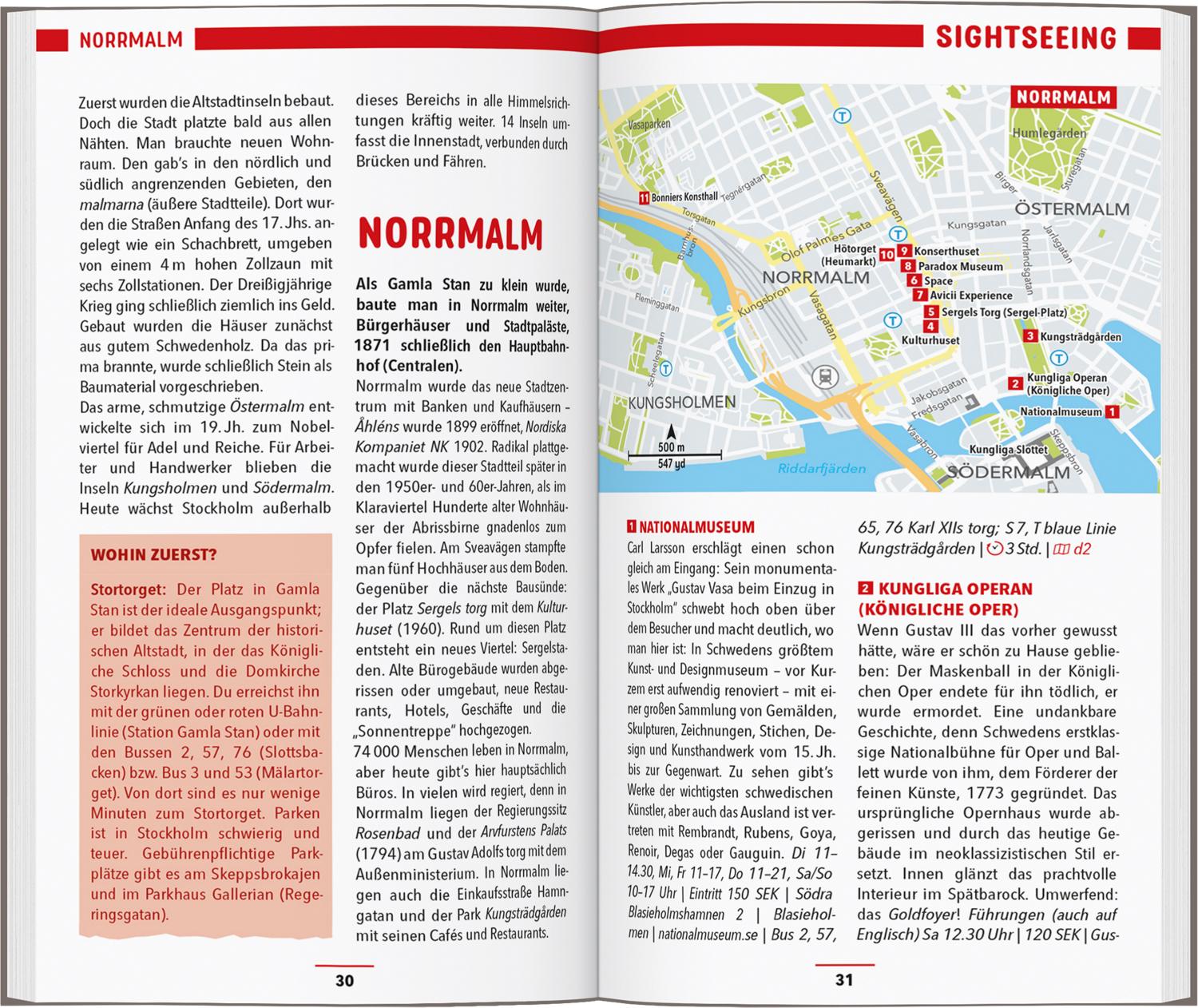 Beispielinhalt (Bild) MARCO POLO Reiseführer Stockholm