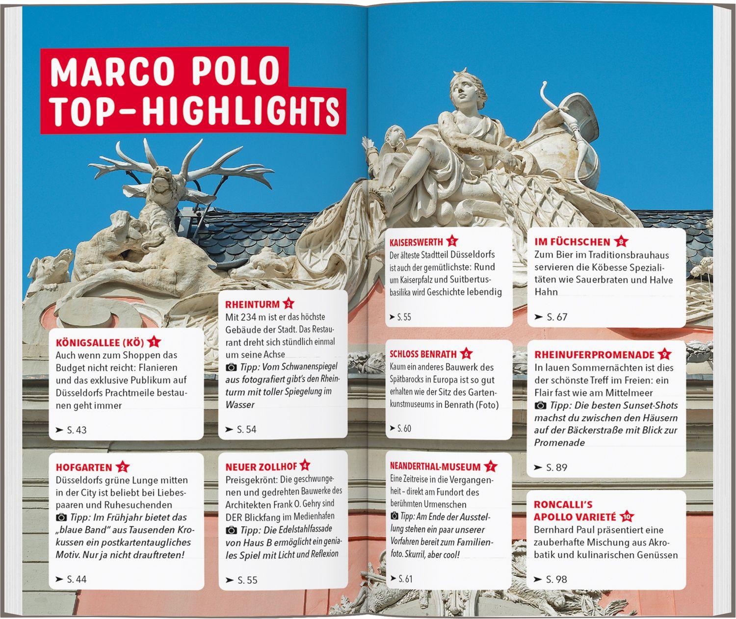 Beispielinhalt (Bild) MARCO POLO Reiseführer Düsseldorf