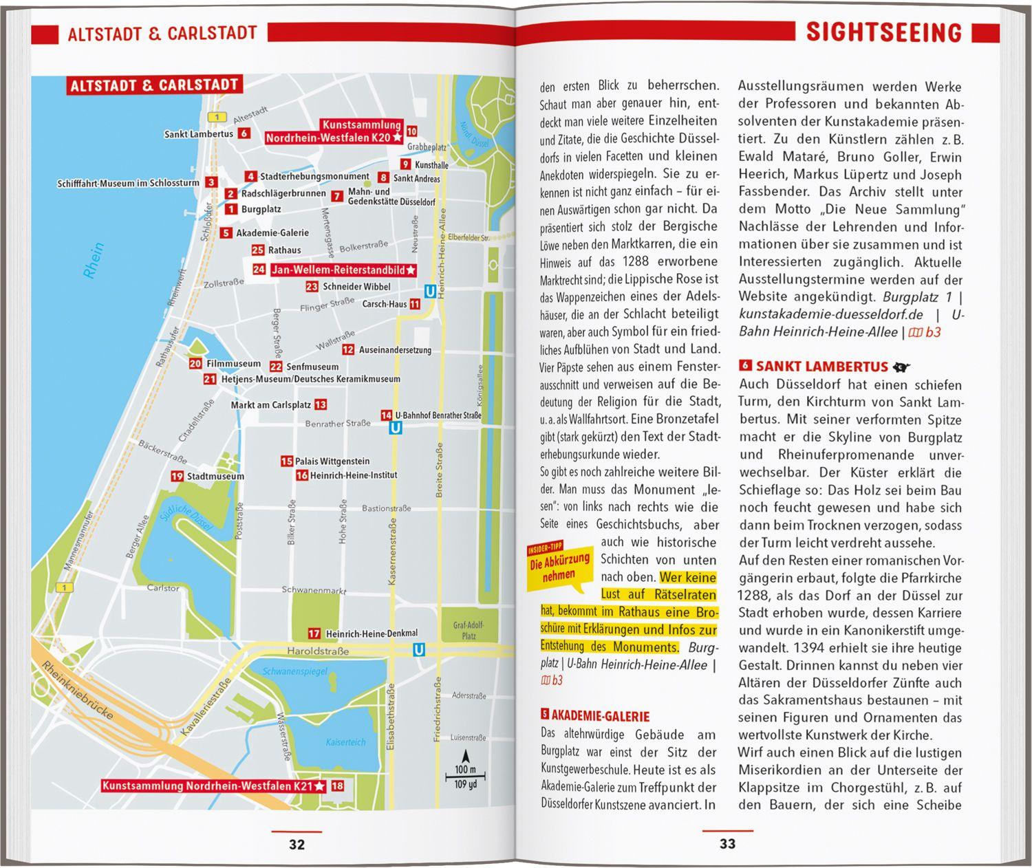Beispielinhalt (Bild) MARCO POLO Reiseführer Düsseldorf