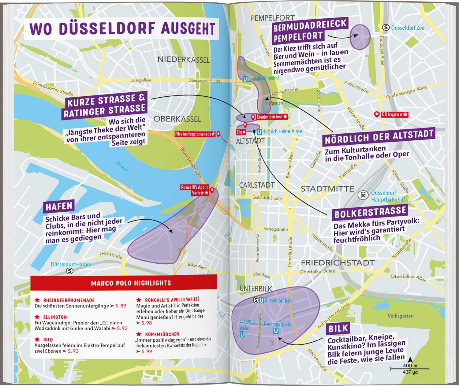 Beispielinhalt (Bild) MARCO POLO Reiseführer Düsseldorf