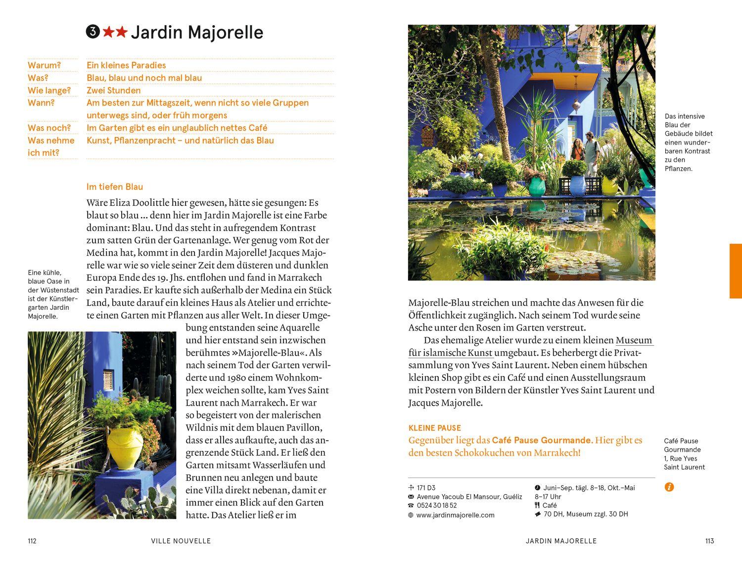 Beispielinhalt (Bild) Baedeker SMART Reiseführer Marrakesch