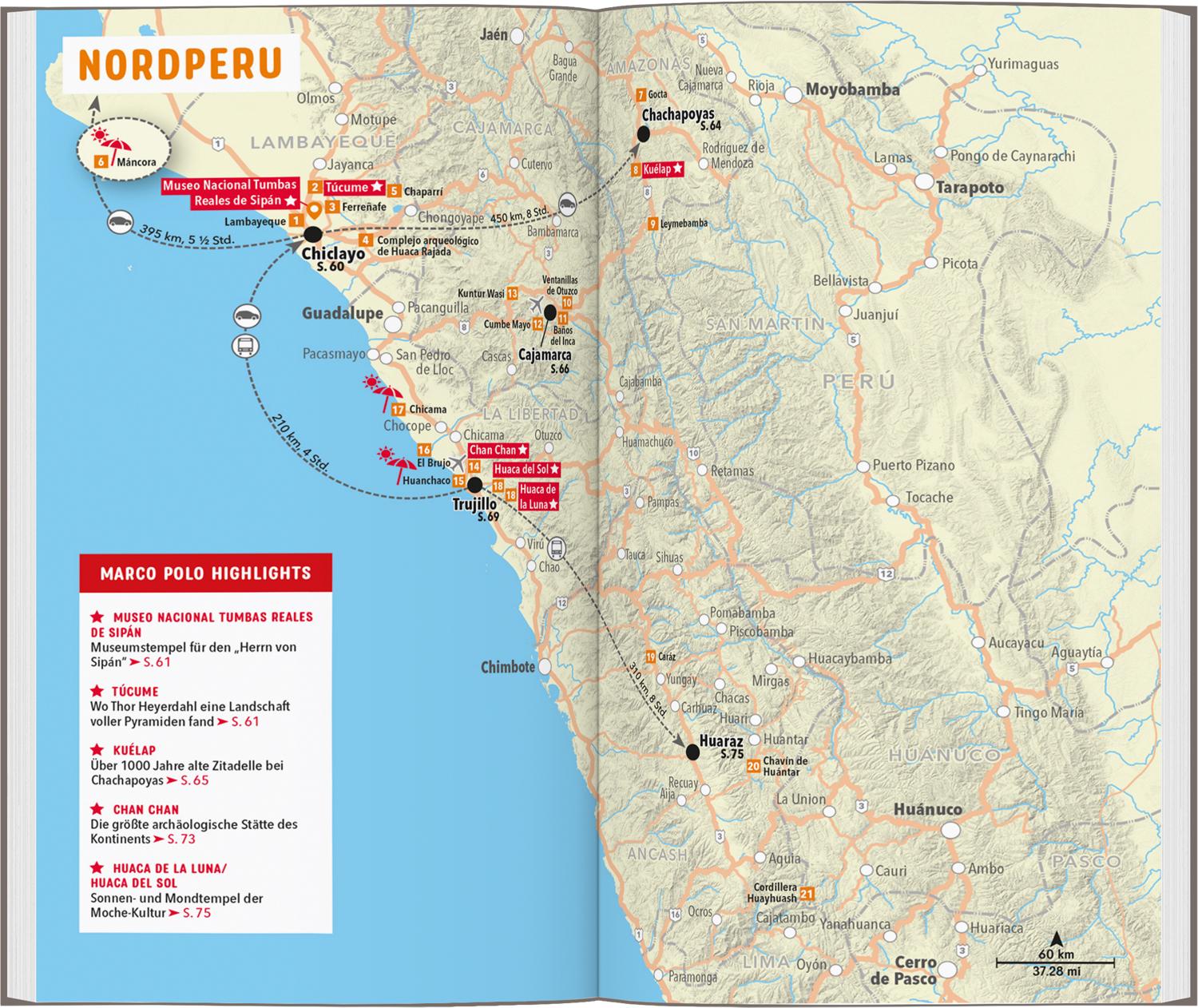 Beispielinhalt (Bild) MARCO POLO Reiseführer Peru & Bolivien