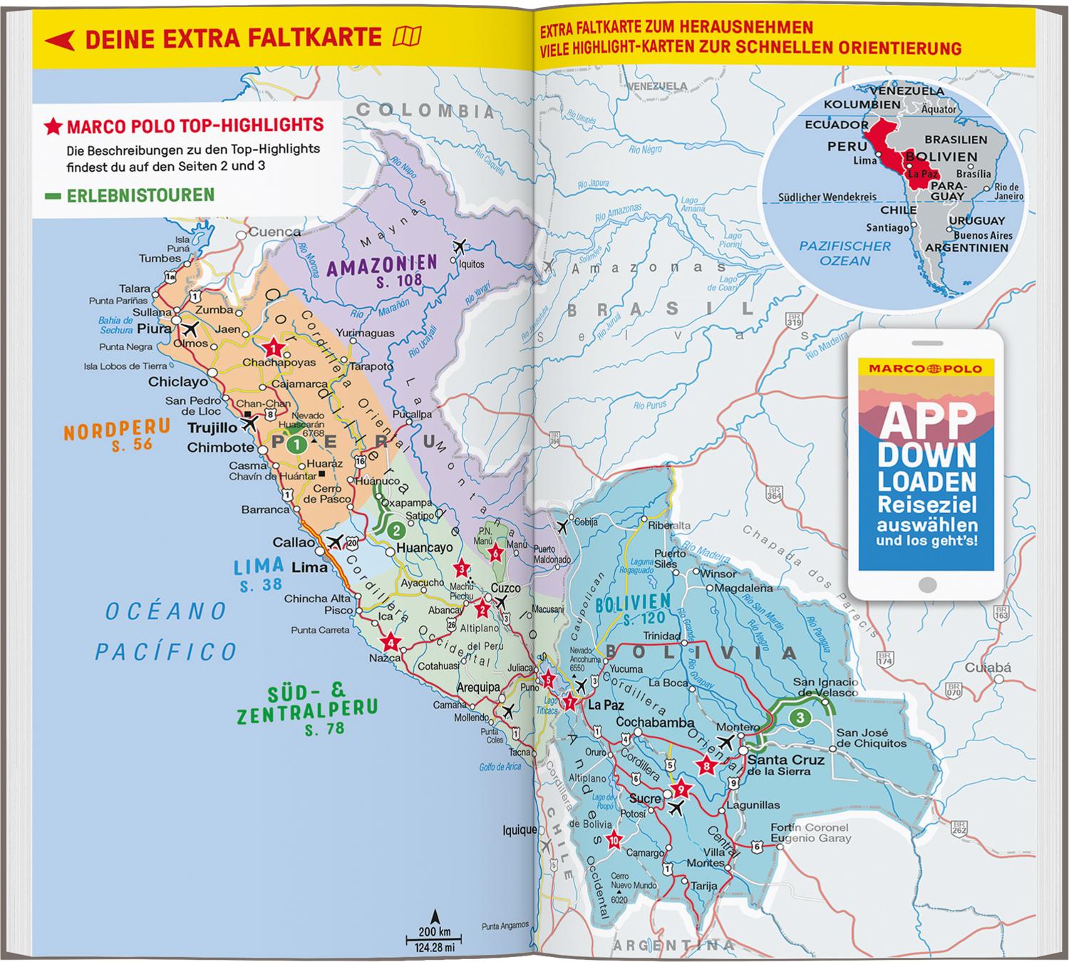 Beispielinhalt (Bild) MARCO POLO Reiseführer Peru & Bolivien