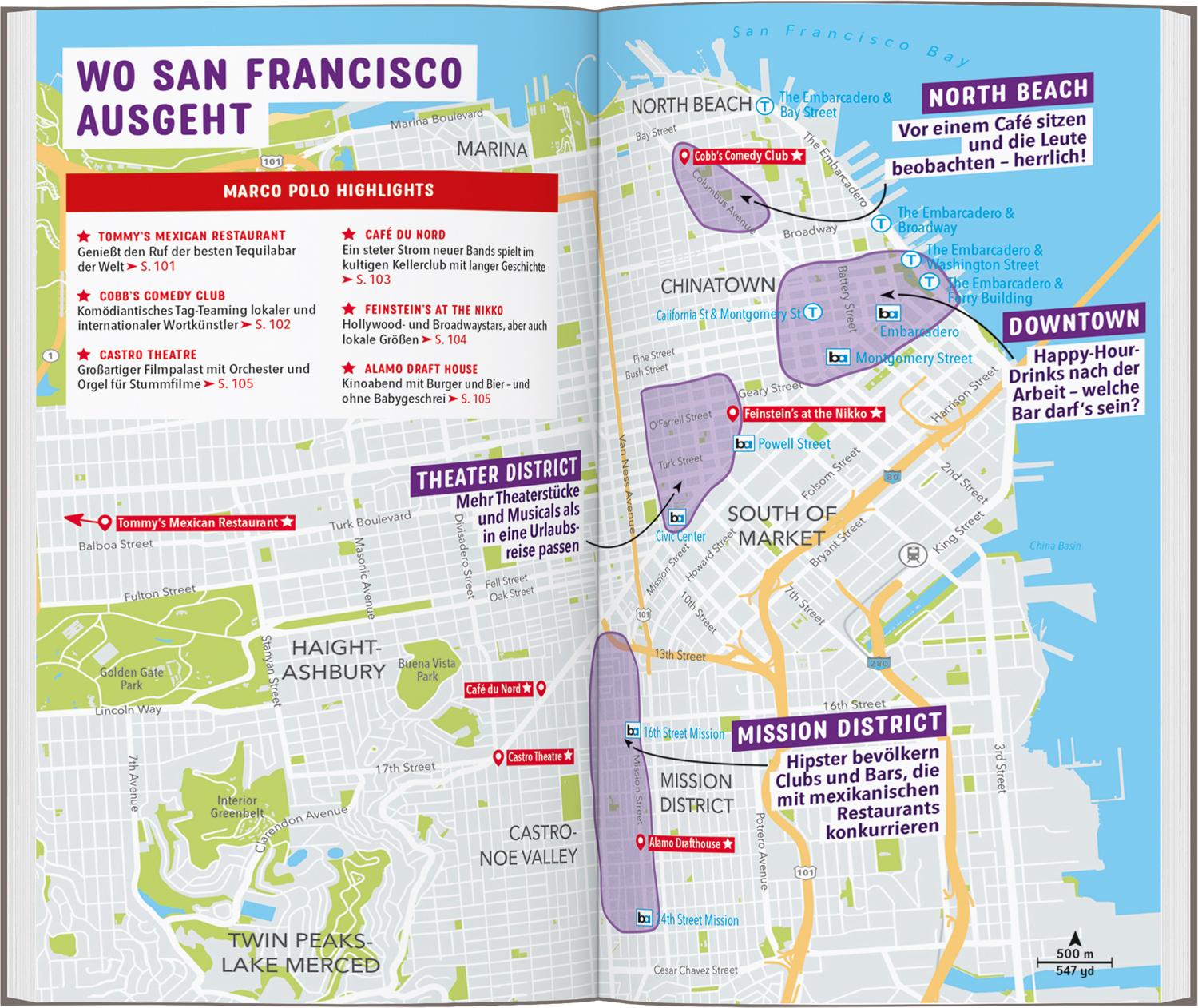 Beispielinhalt (Bild) MARCO POLO Reiseführer San Francisco