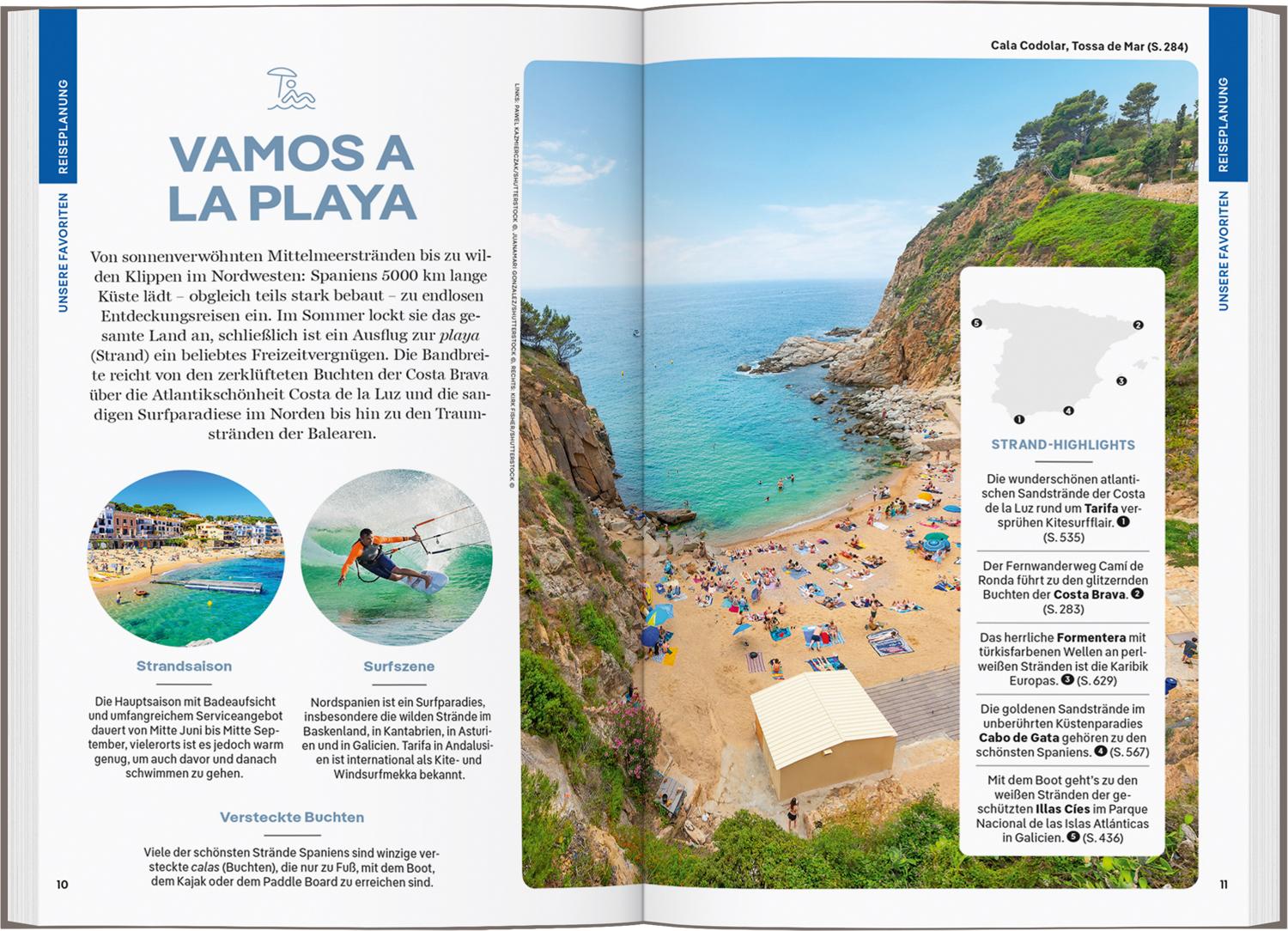 Beispielinhalt (Bild) LONELY PLANET Reiseführer Spanien