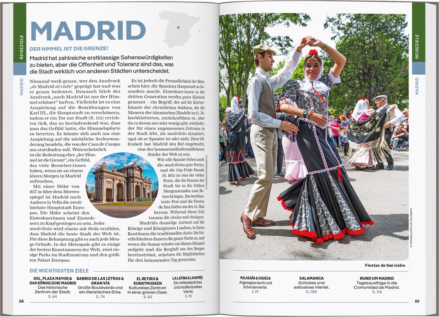 Beispielinhalt (Bild) LONELY PLANET Reiseführer Spanien