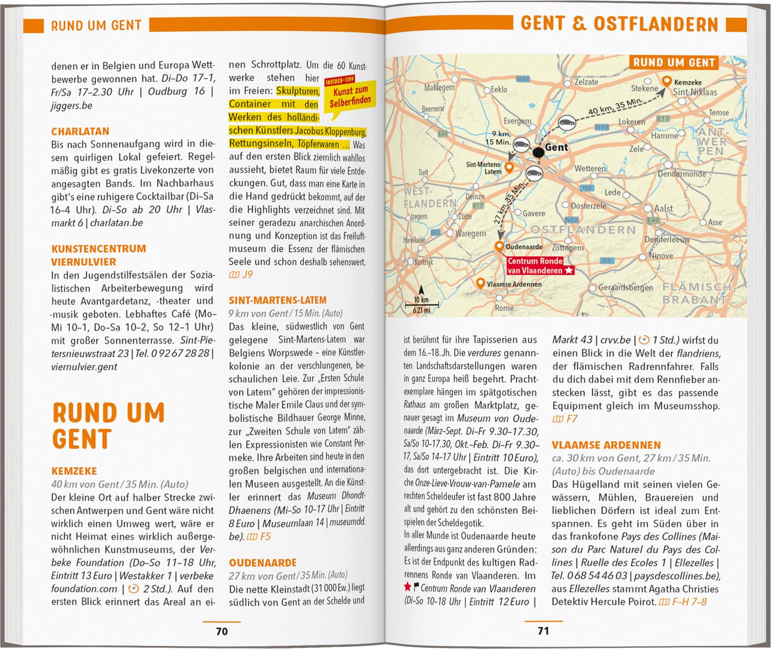 Beispielinhalt (Bild) MARCO POLO Reiseführer Flandern, Antwerpen, Brügge, Gent
