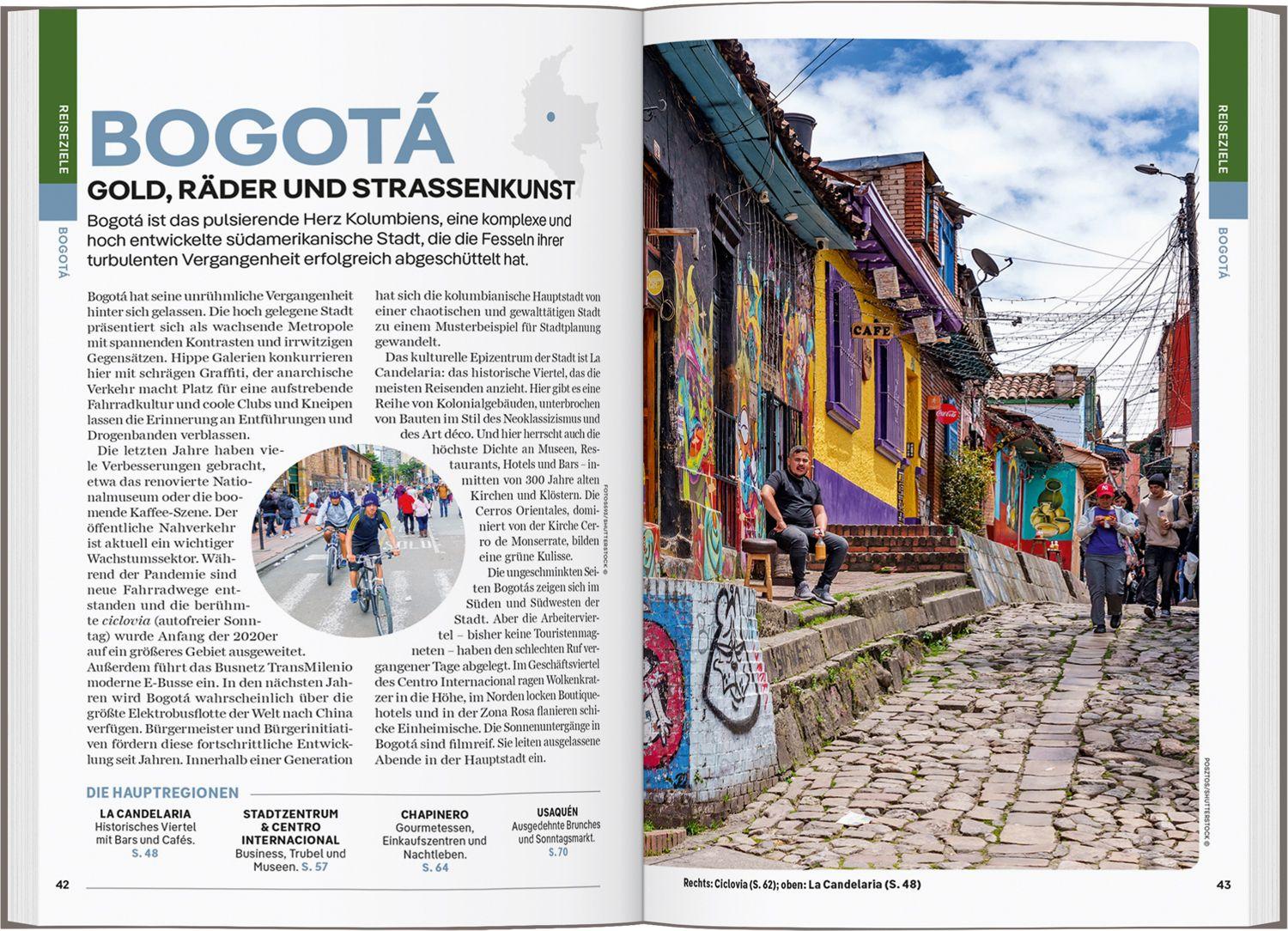 Beispielinhalt (Bild) LONELY PLANET Reiseführer Kolumbien