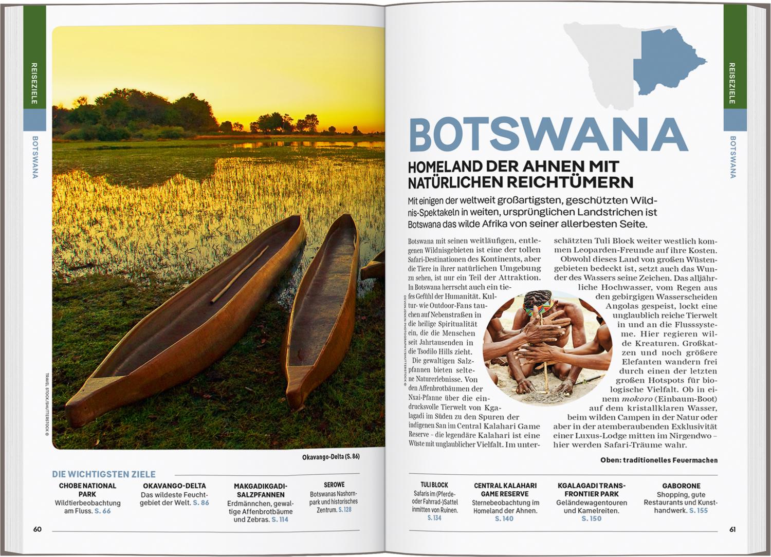Beispielinhalt (Bild) LONELY PLANET Reiseführer Namibia & Botswana