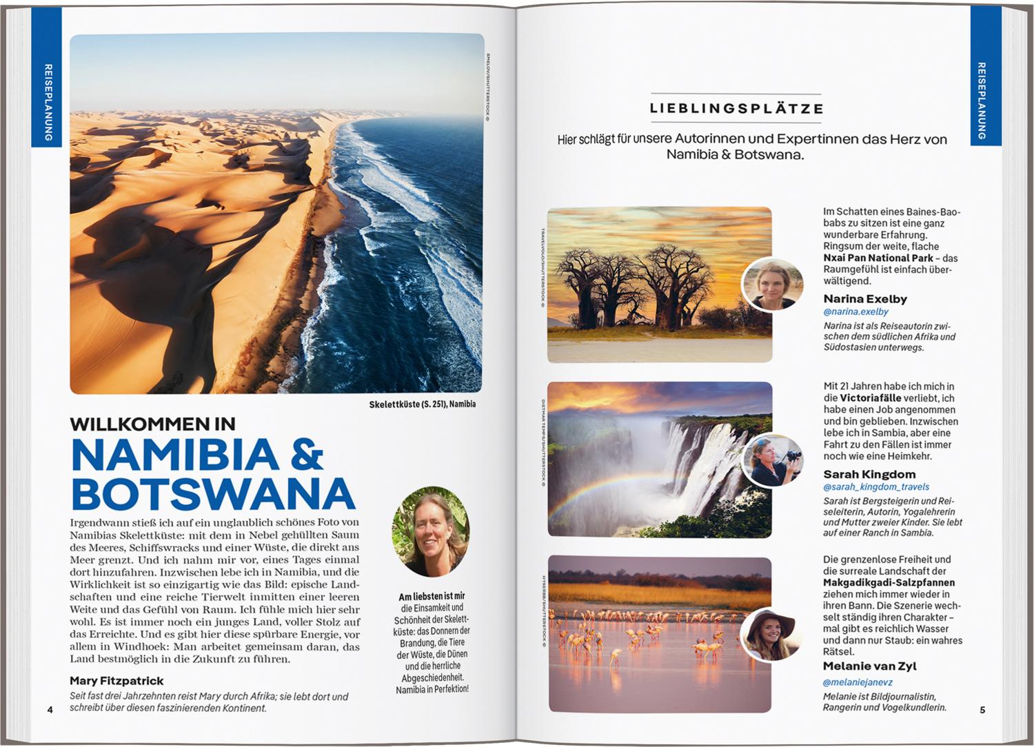 Beispielinhalt (Bild) LONELY PLANET Reiseführer Namibia & Botswana