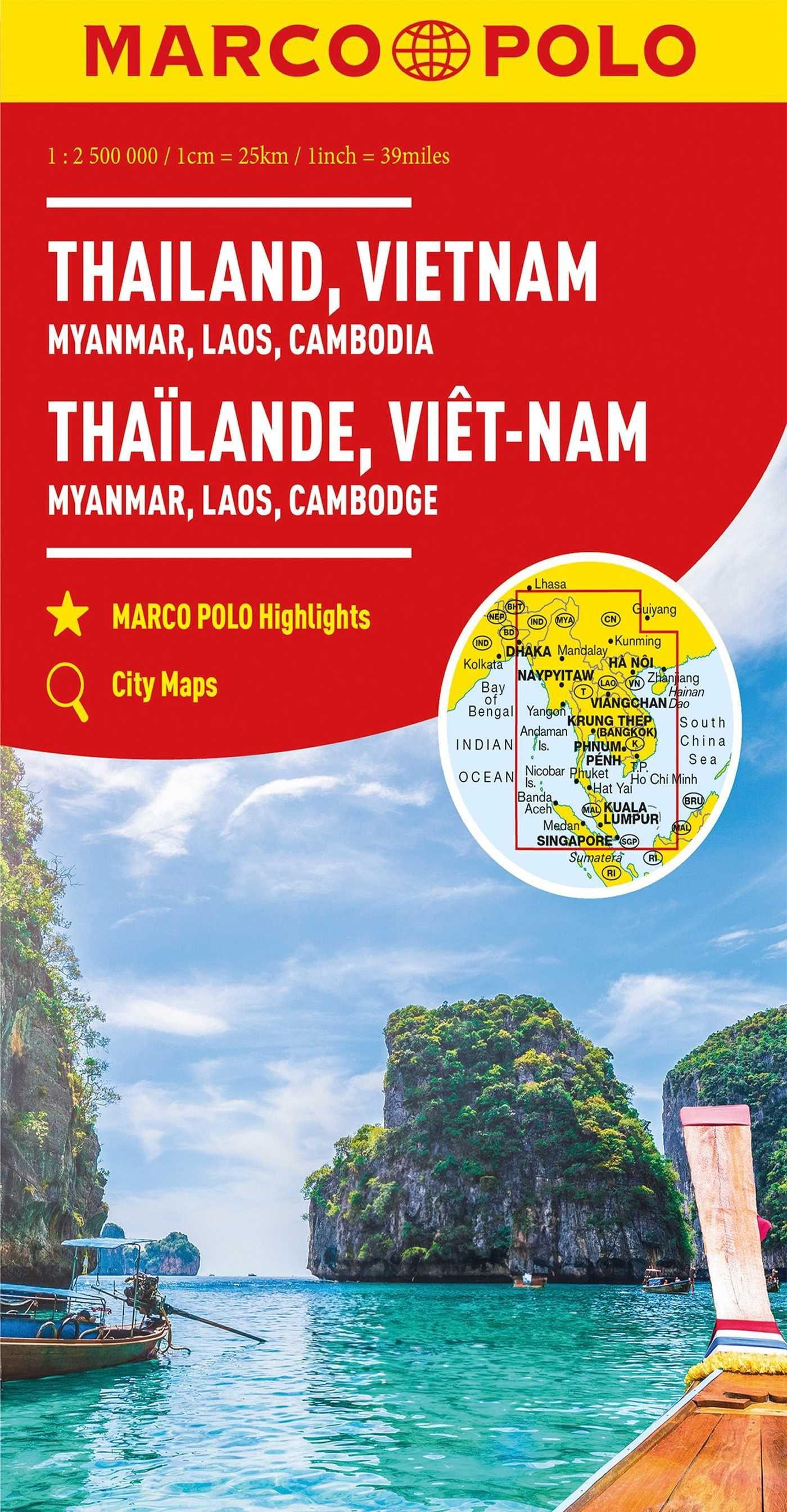 Vorderes Coverbild MARCO POLO Kontinentalkarte Thailand, Vietnam 1:2,5 Mio.