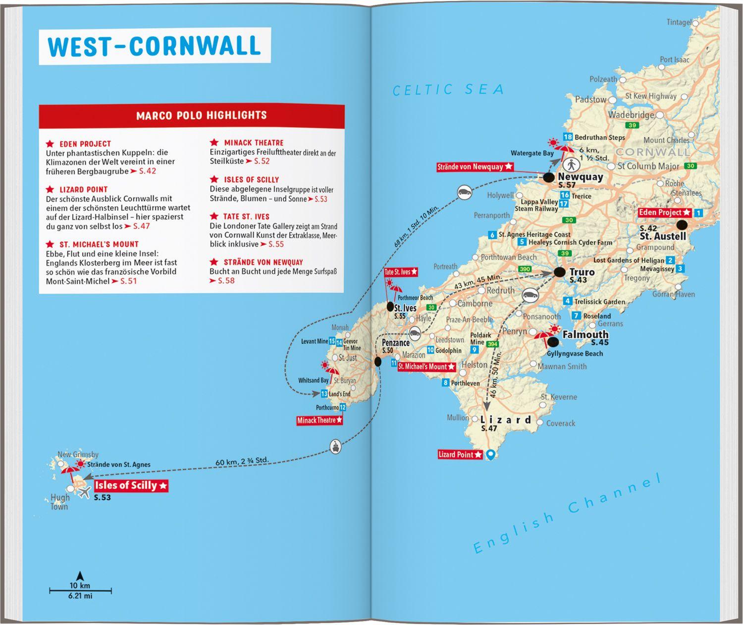 Beispielinhalt (Bild) MARCO POLO Reiseführer Cornwall & Devon