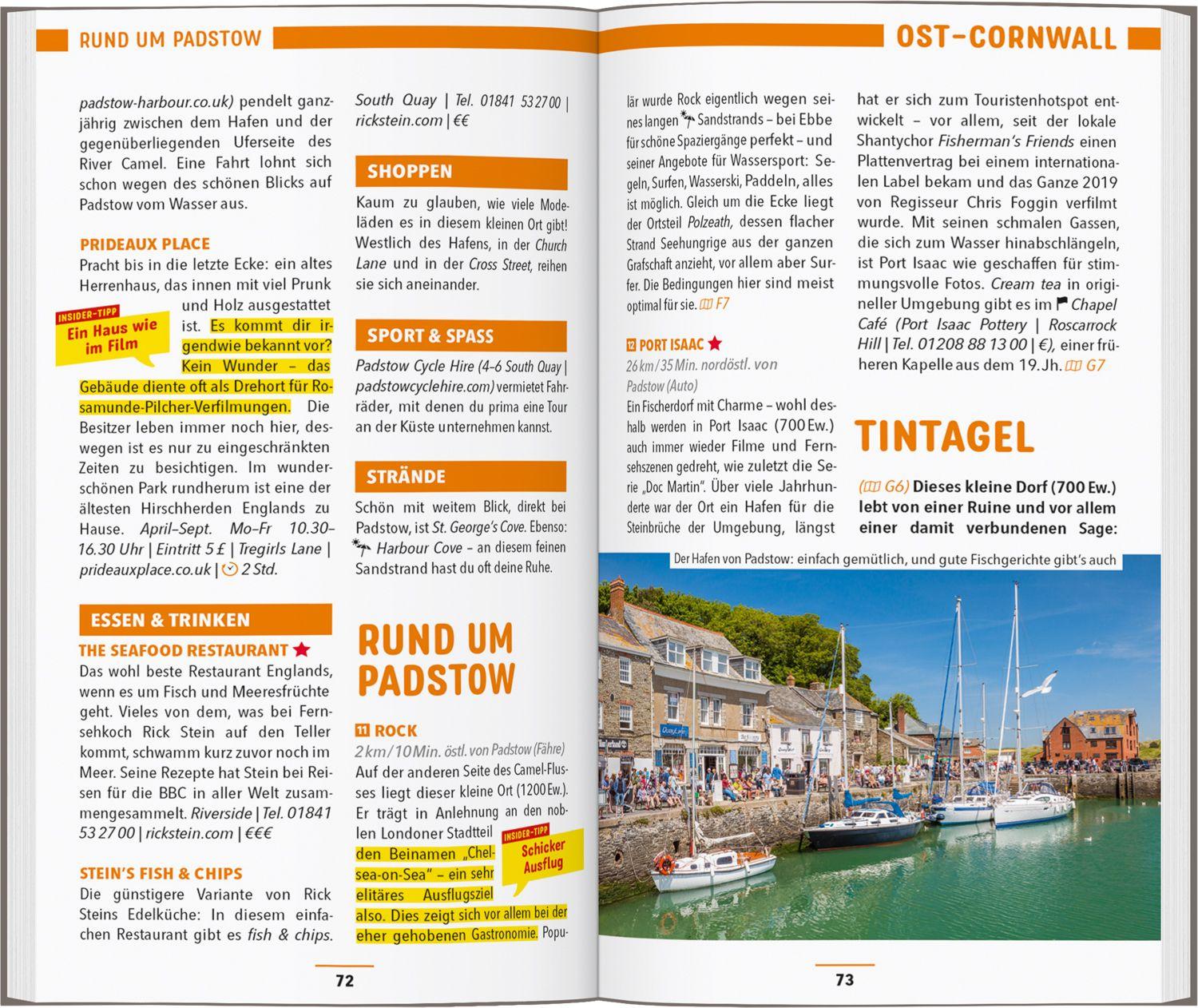 Beispielinhalt (Bild) MARCO POLO Reiseführer Cornwall & Devon