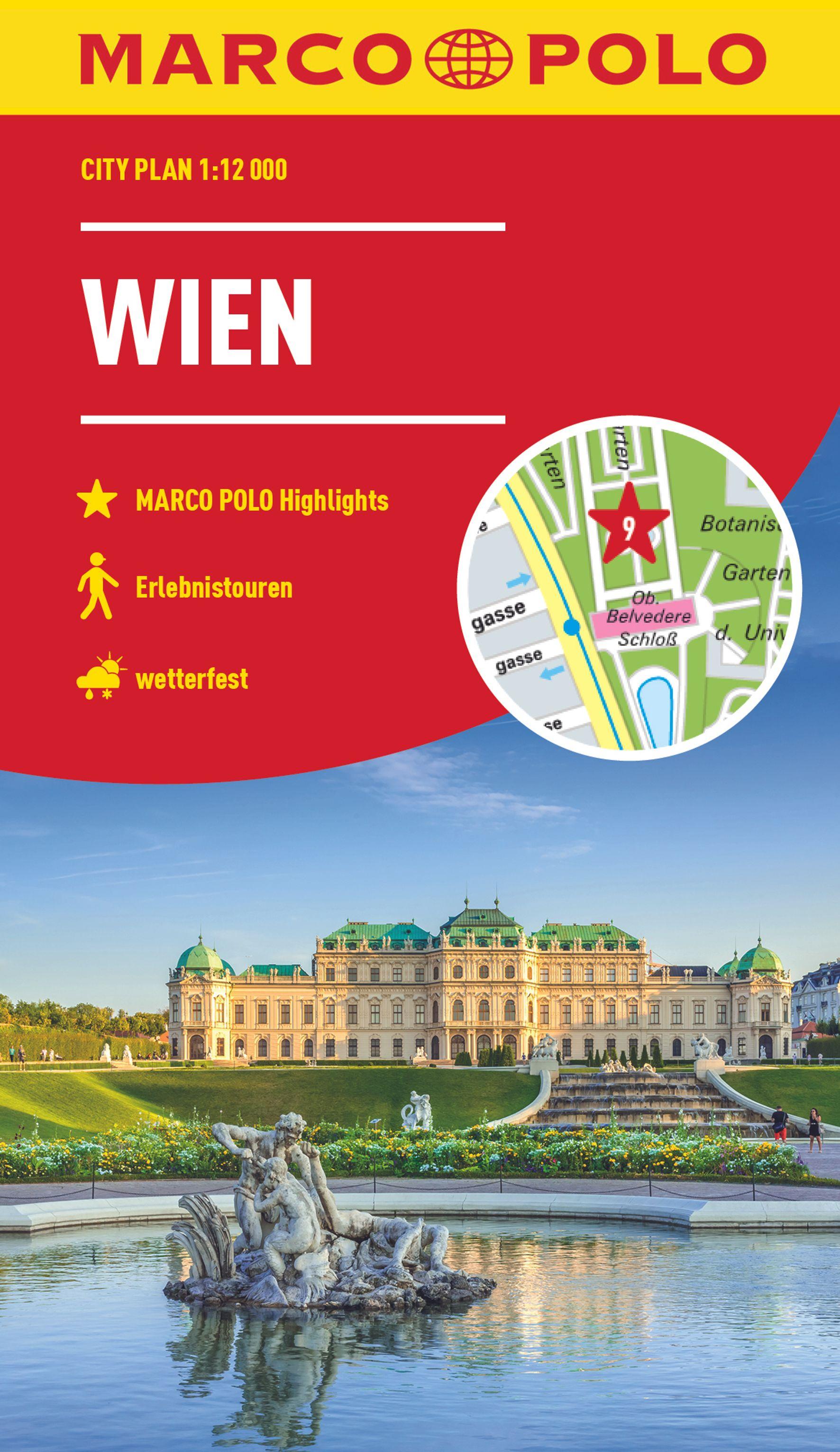 Vorderes Coverbild MARCO POLO Cityplan Wien 1:12.000