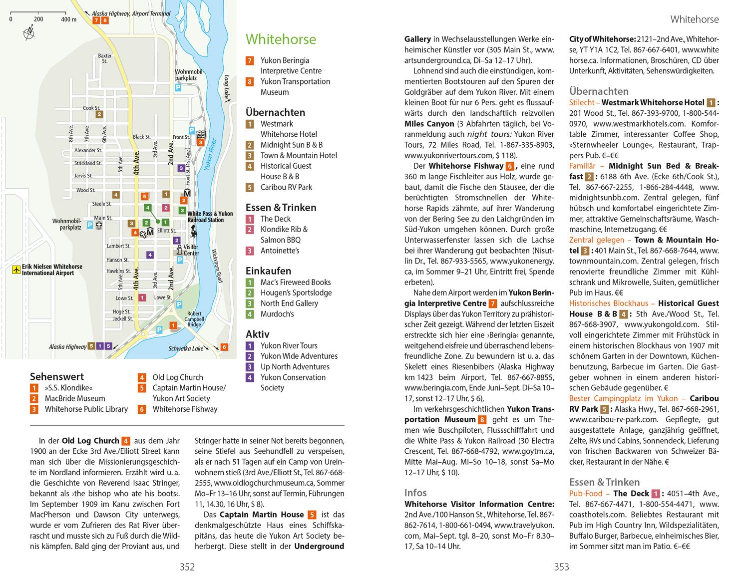 Beispielinhalt (Bild) DUMONT Reise-Handbuch Reiseführer Kanada, Der Westen, Alaska