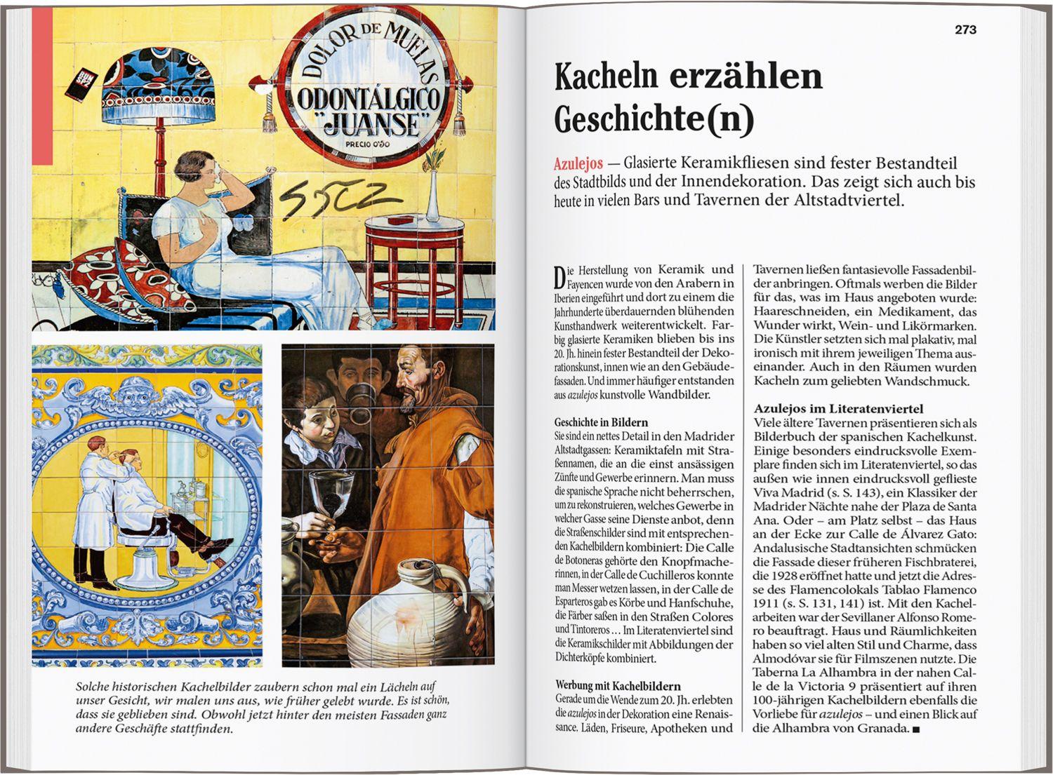 Beispielinhalt (Bild) DUMONT Reise-Taschenbuch Reiseführer Madrid & Umgebung