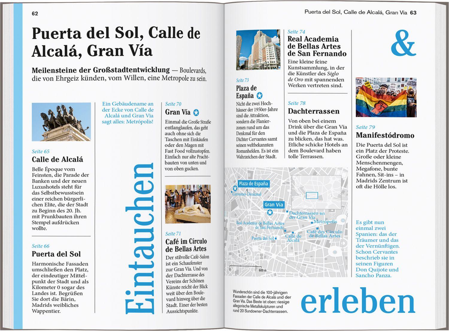 Beispielinhalt (Bild) DUMONT Reise-Taschenbuch Reiseführer Madrid & Umgebung