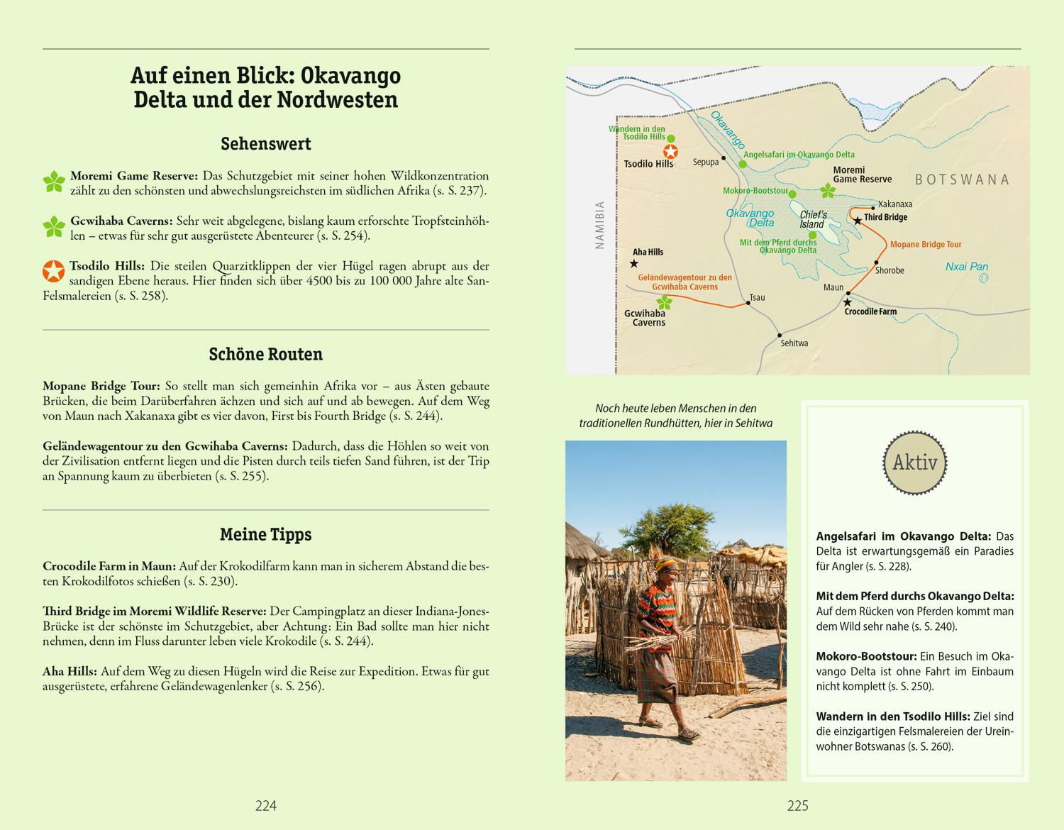 Beispielinhalt (Bild) DUMONT Reise-Handbuch Reiseführer Botswana