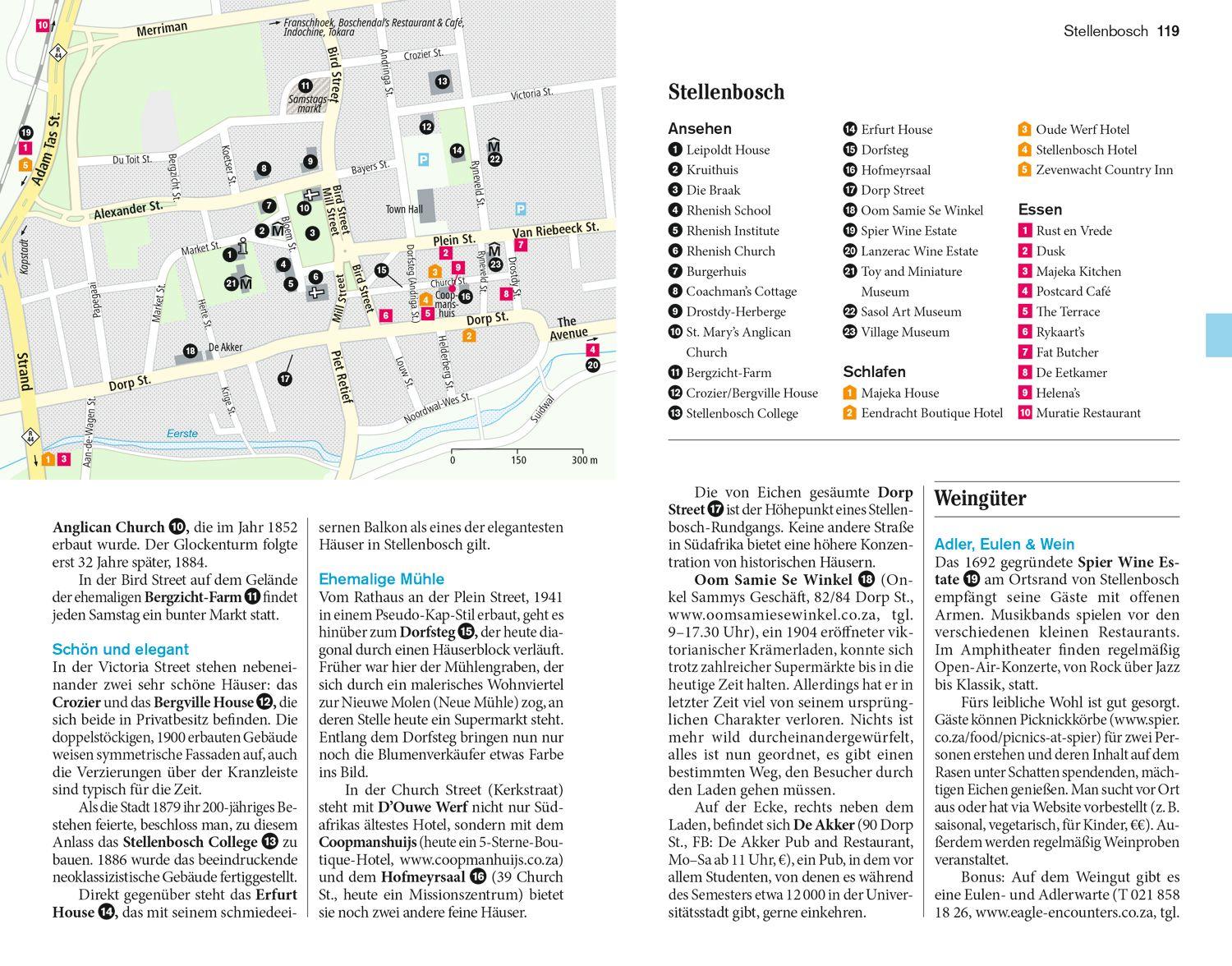 Beispielinhalt (Bild) DUMONT Reise-Taschenbuch Reiseführer Kapstadt & Western Cape