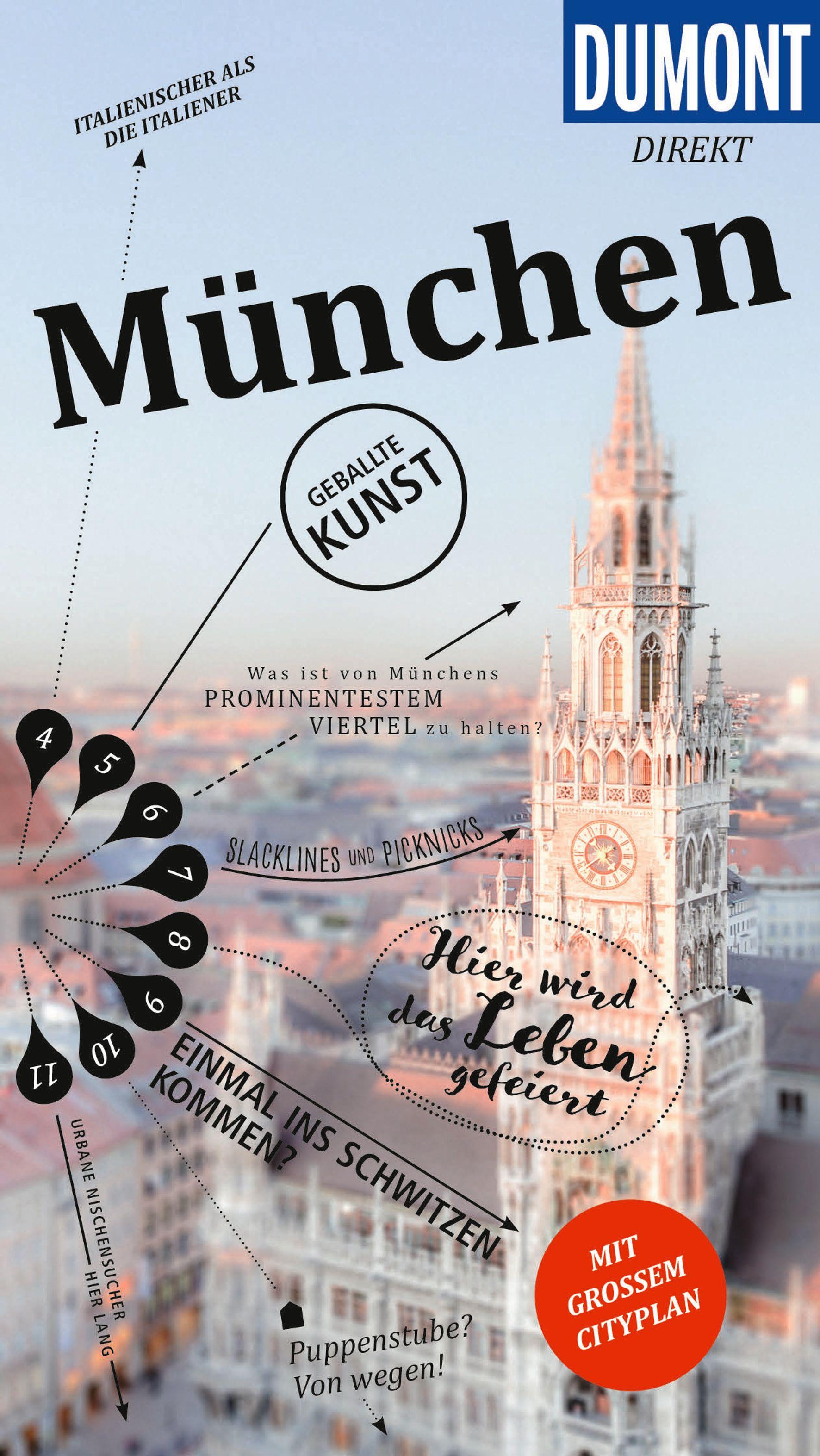Vorderes Coverbild DUMONT direkt Reiseführer München